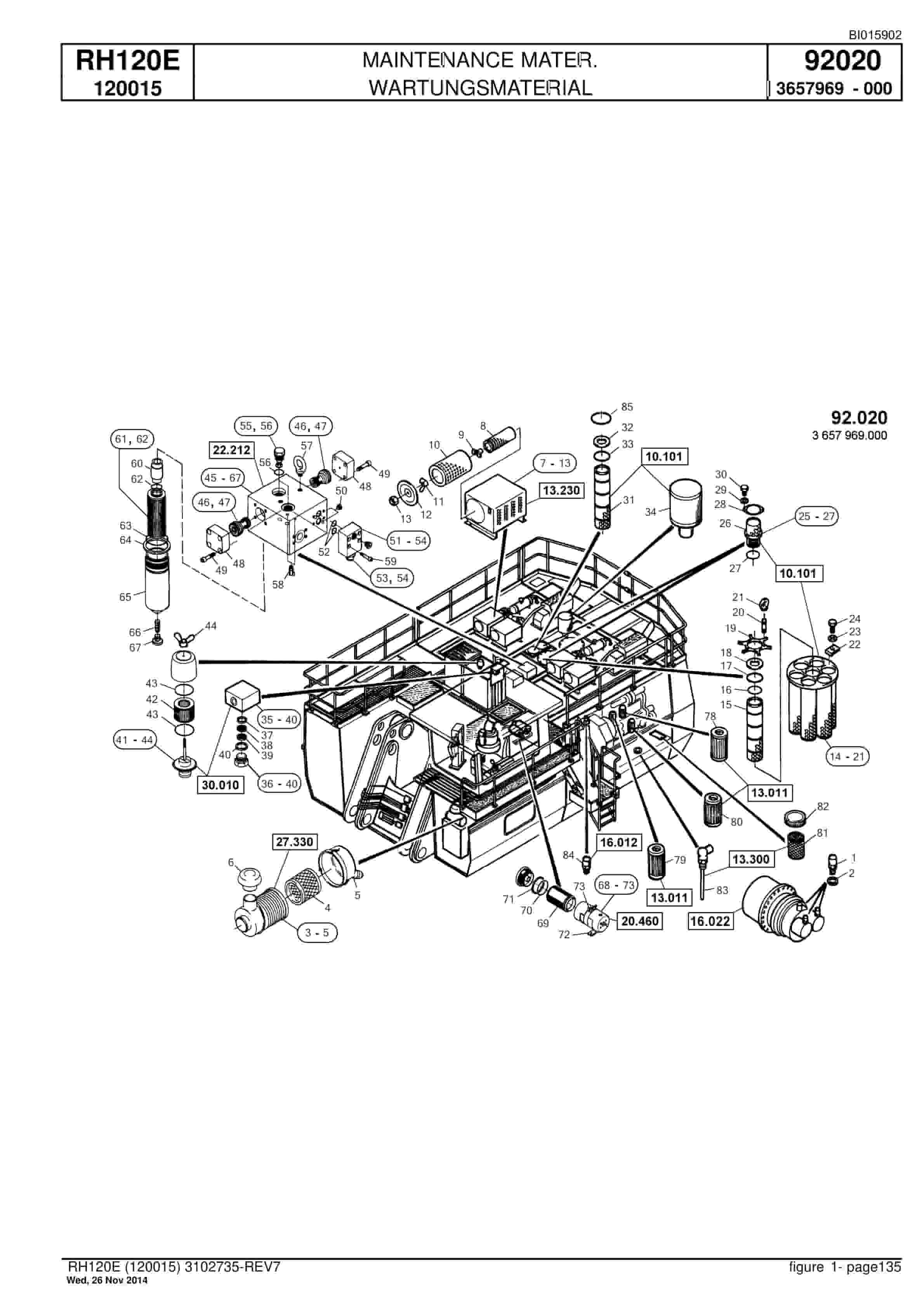 Caterpillar 6030 Hydraulic Shovel Spare Parts Manual BI015902-5
