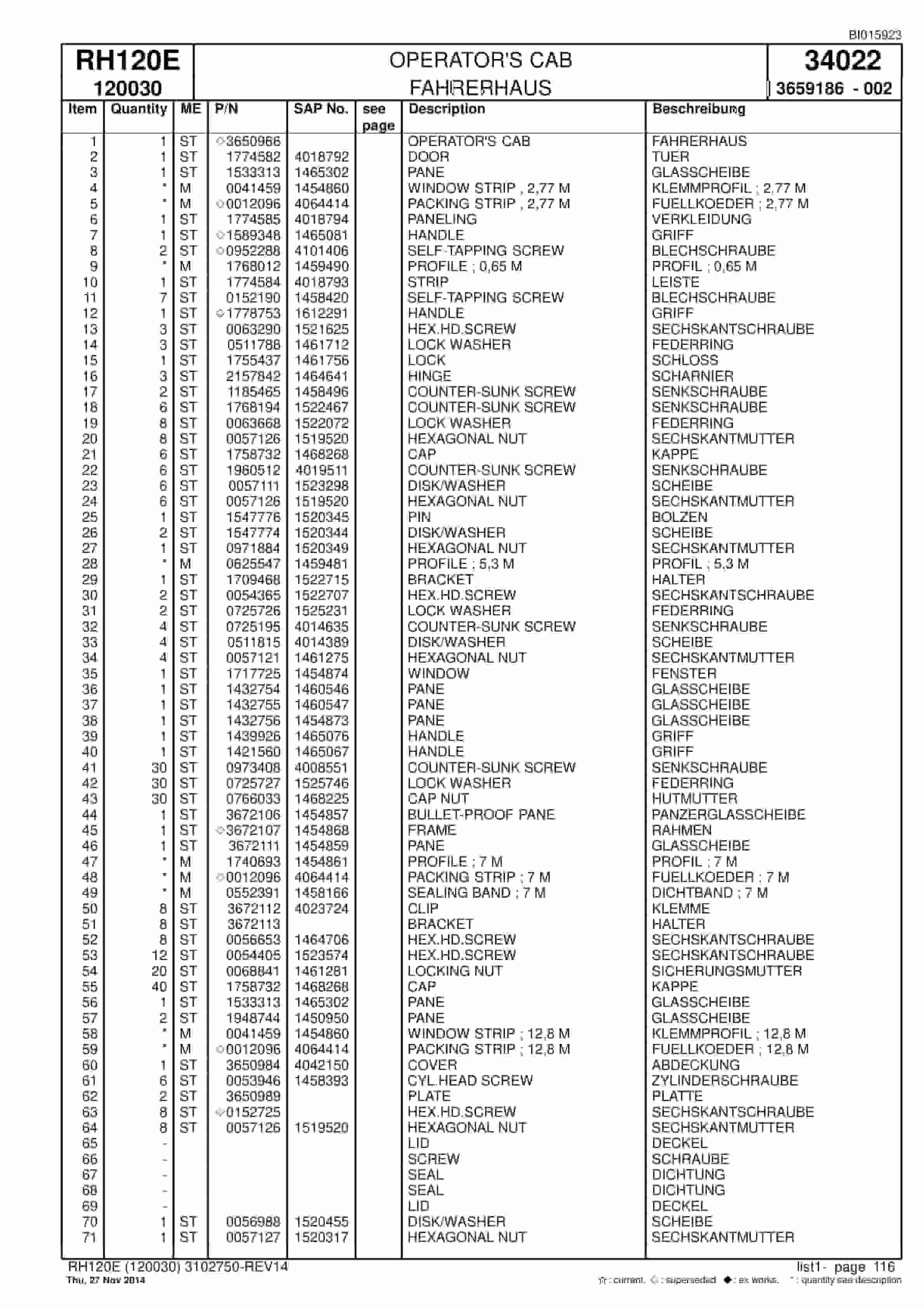 Caterpillar 6030 Hydraulic Shovel Spare Parts Manual BI015923-3