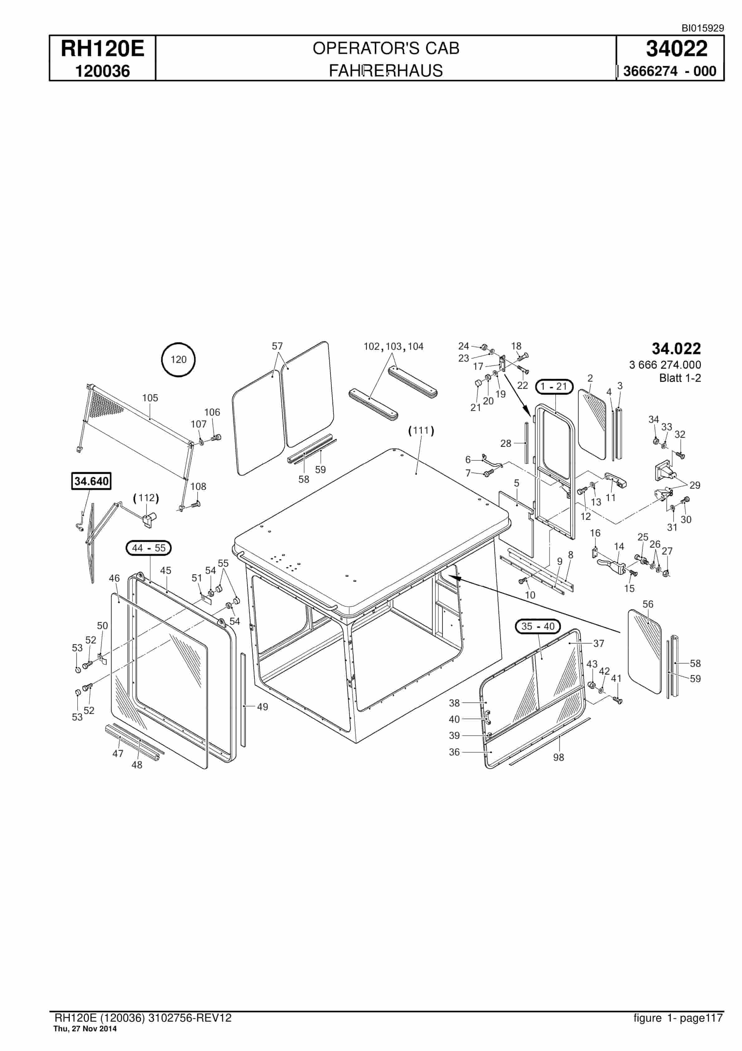 Caterpillar 6030 Hydraulic Shovel Spare Parts Manual BI015929-3