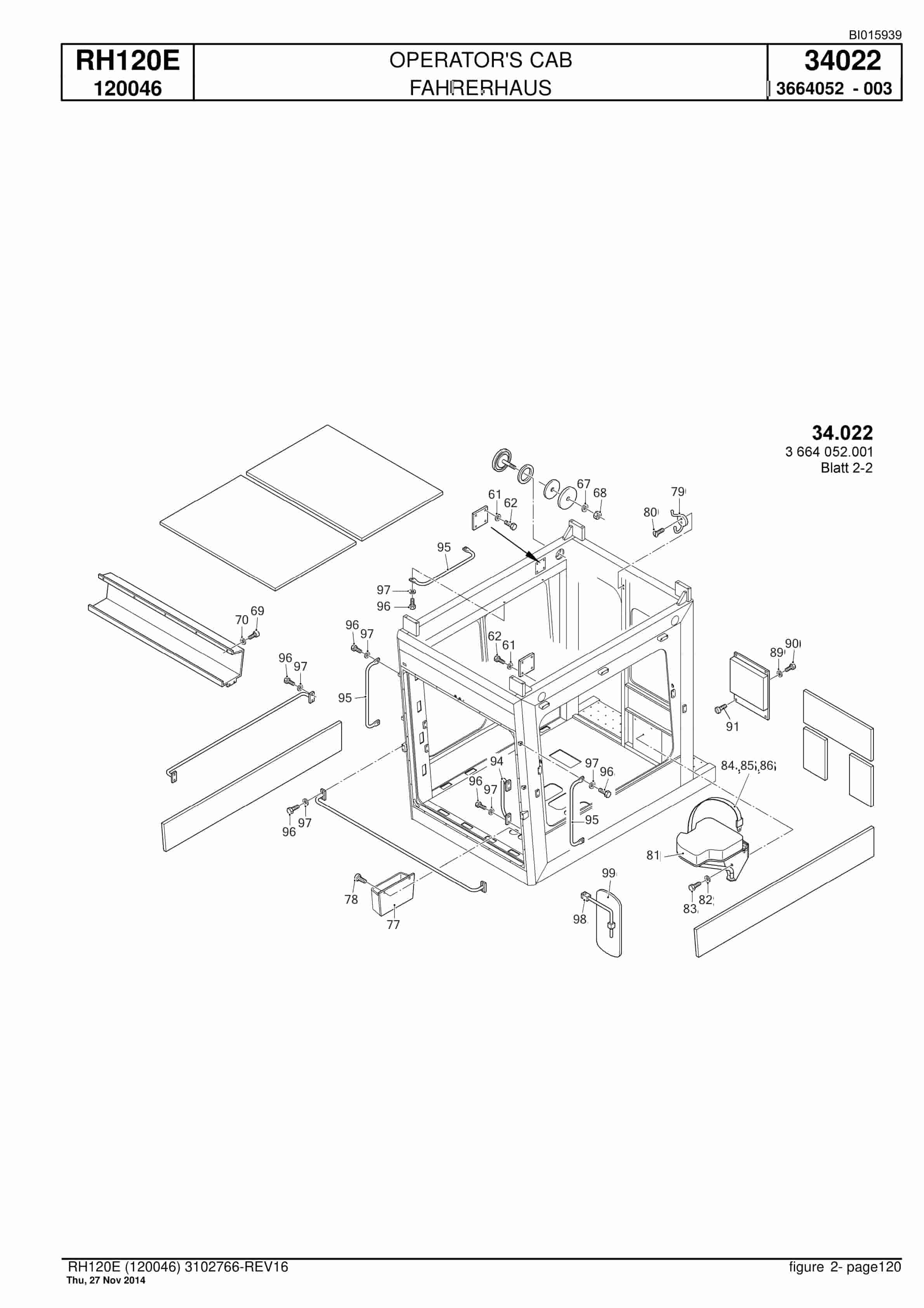 Caterpillar 6030 Hydraulic Shovel Spare Parts Manual BI015939-3
