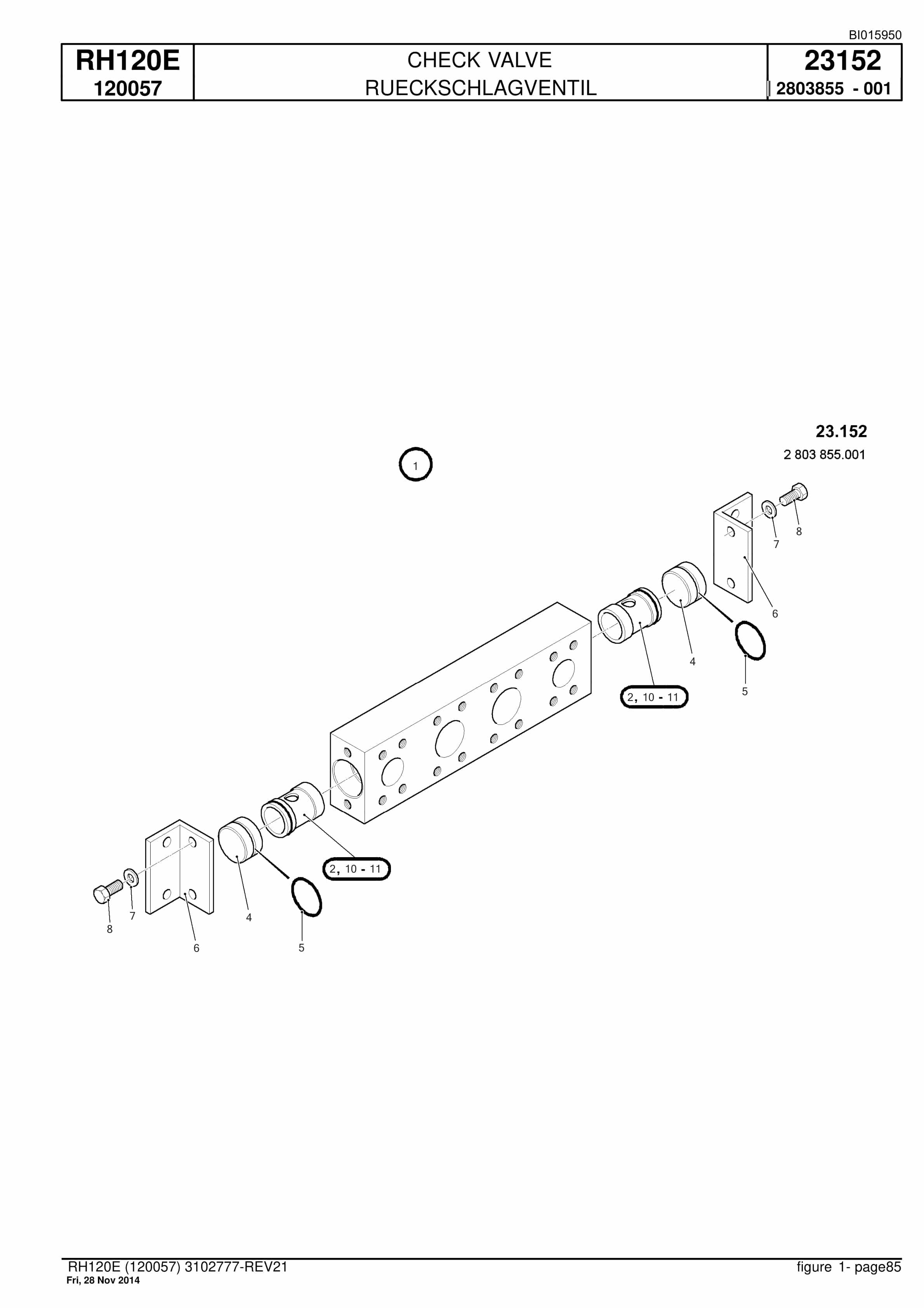 Caterpillar 6030 Hydraulic Shovel Spare Parts Manual BI015950-2