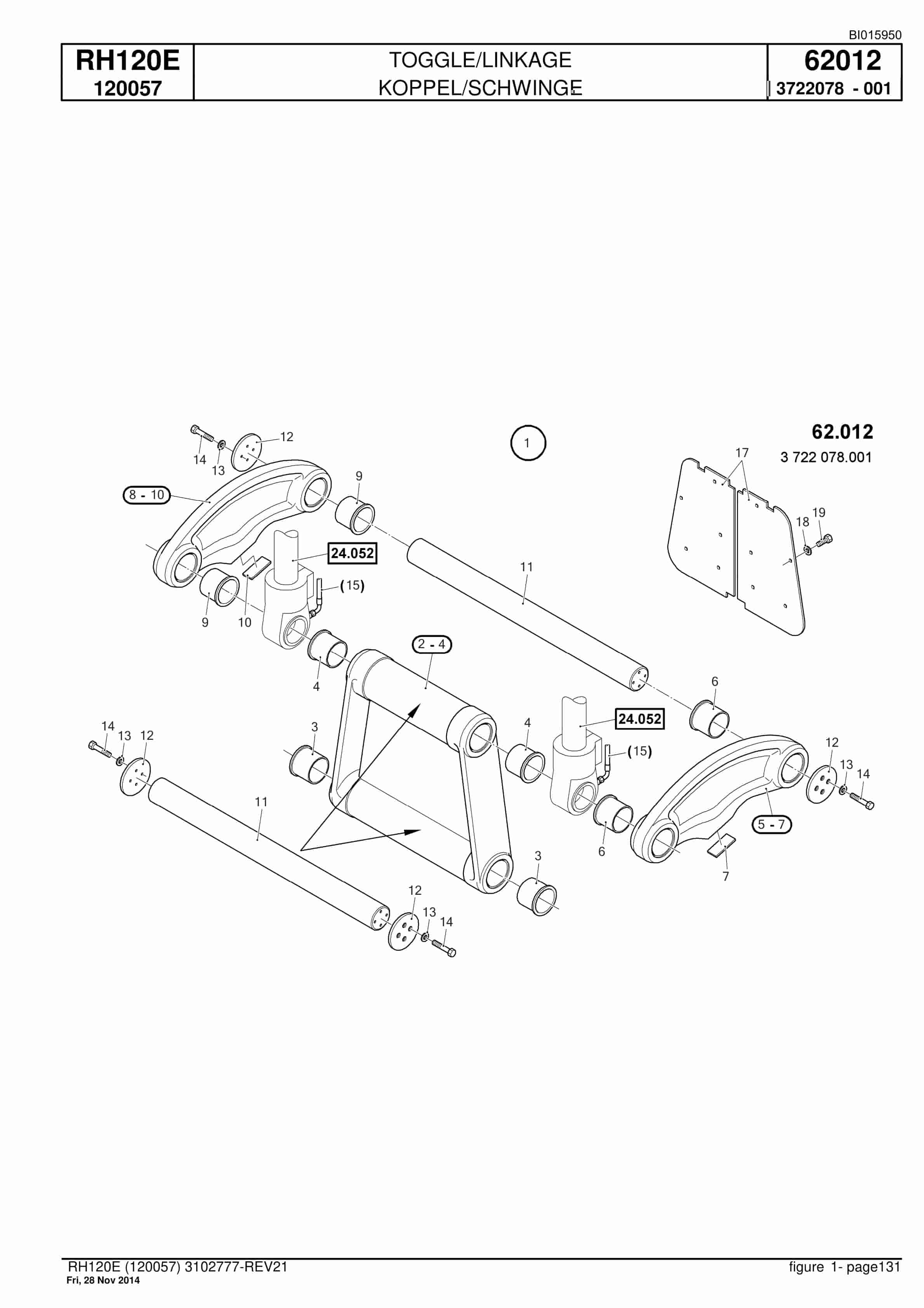 Caterpillar 6030 Hydraulic Shovel Spare Parts Manual BI015950-4