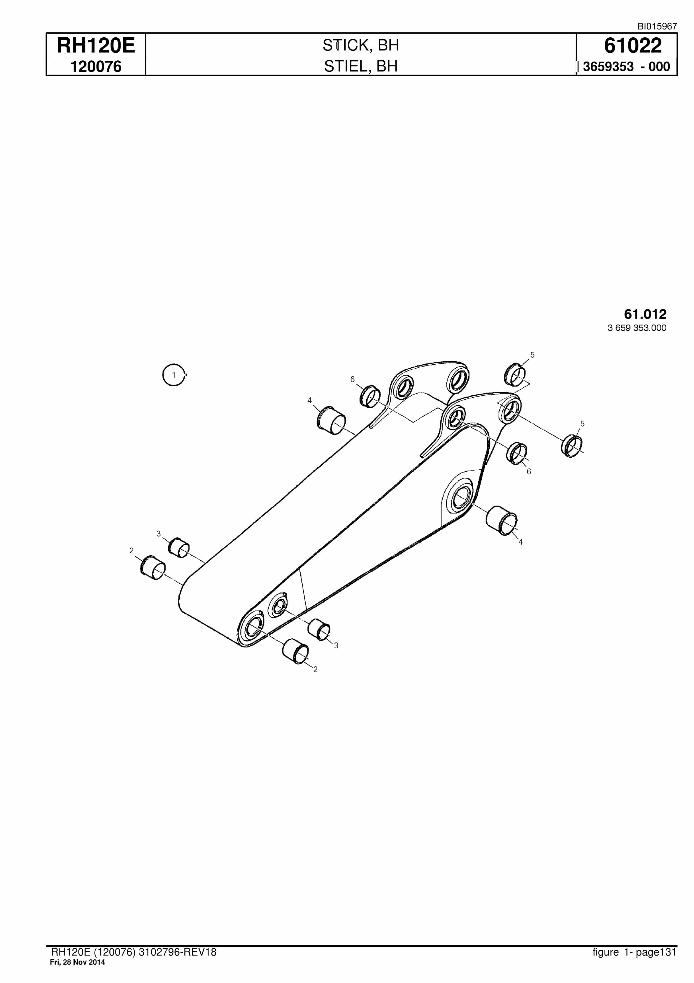 Caterpillar 6030 Hydraulic Shovel Spare Parts Manual BI015967-4
