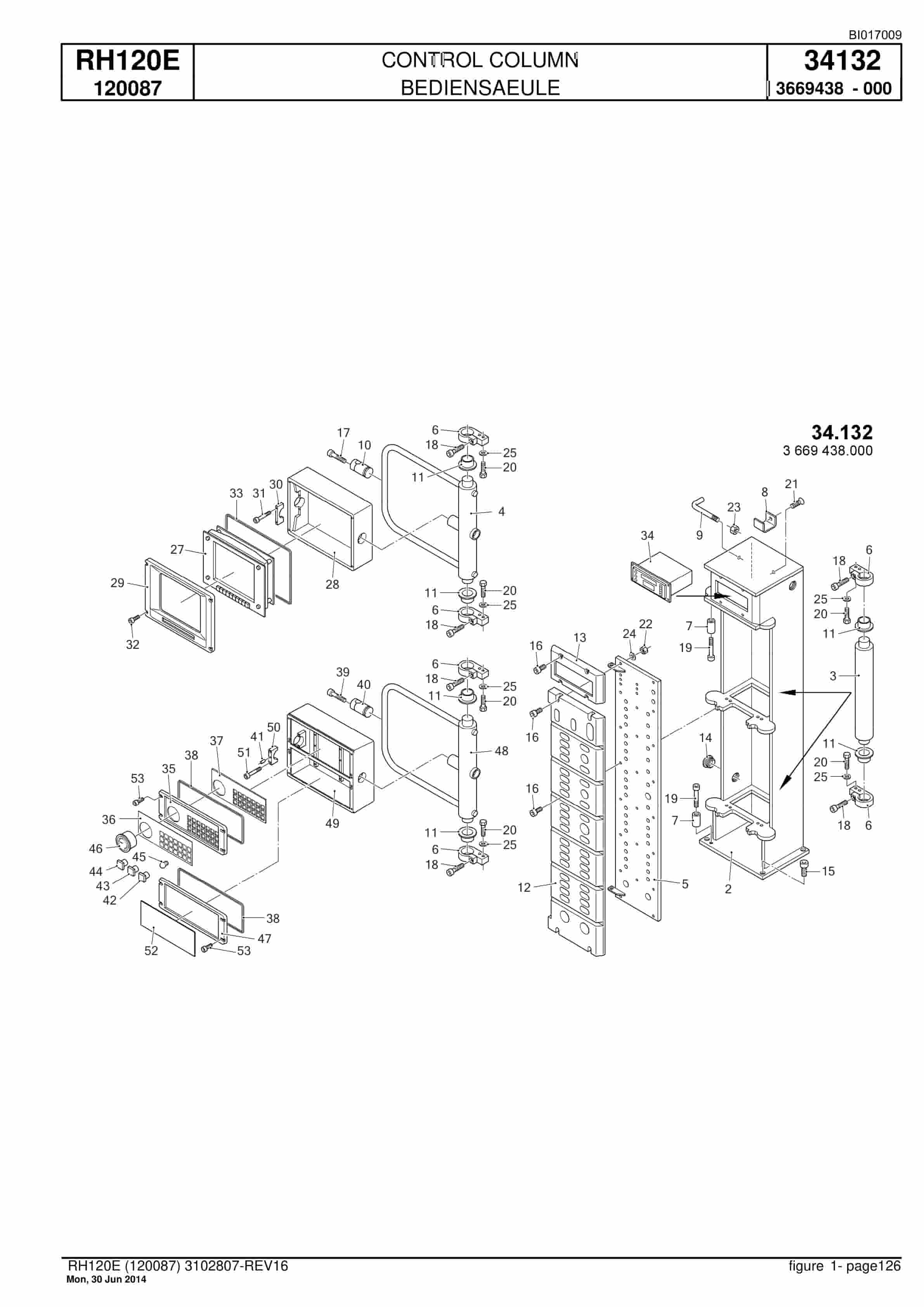 Caterpillar 6030 Hydraulic Shovel Spare Parts Manual BI017009-3