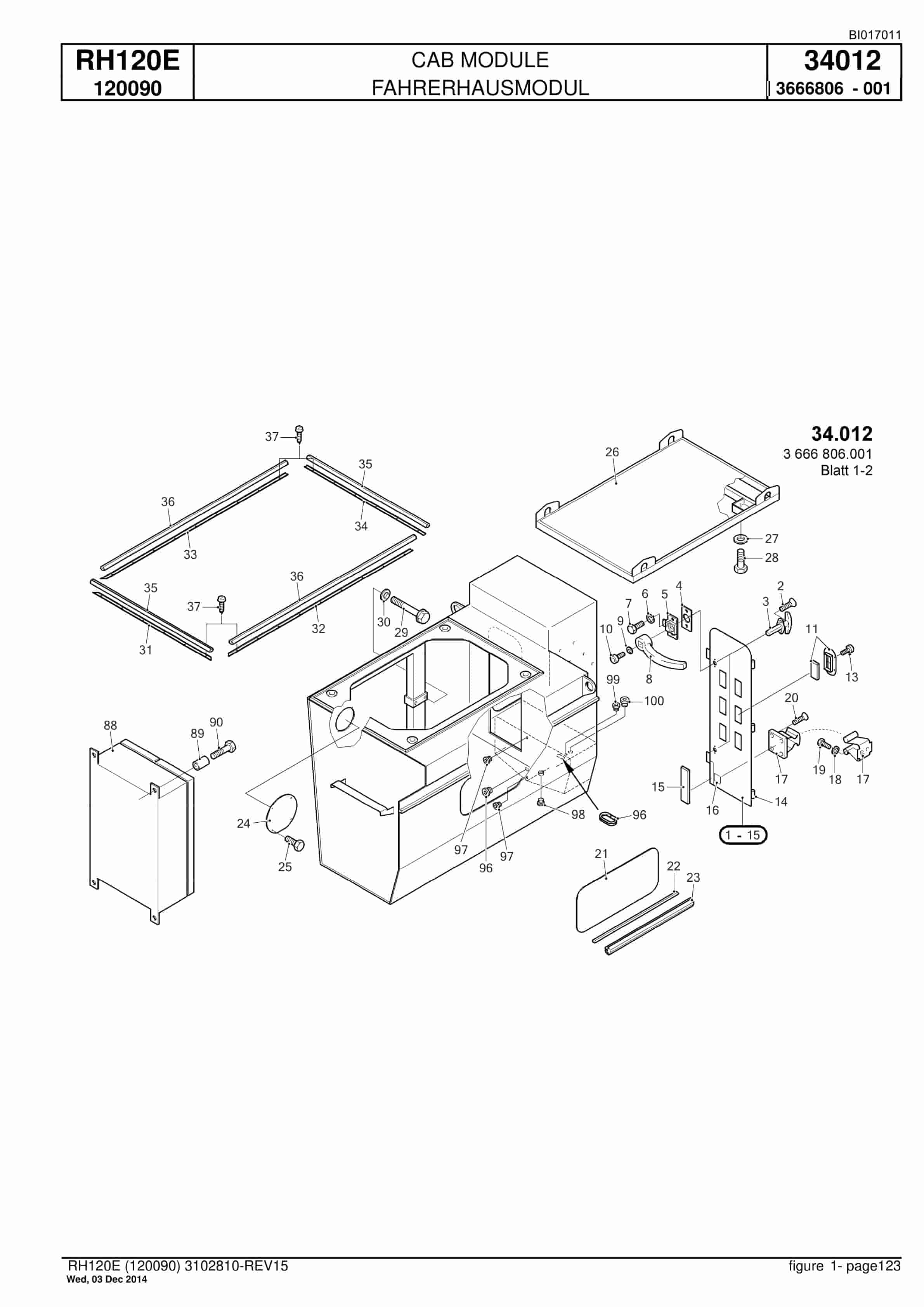 Caterpillar 6030 Hydraulic Shovel Spare Parts Manual BI017011-3