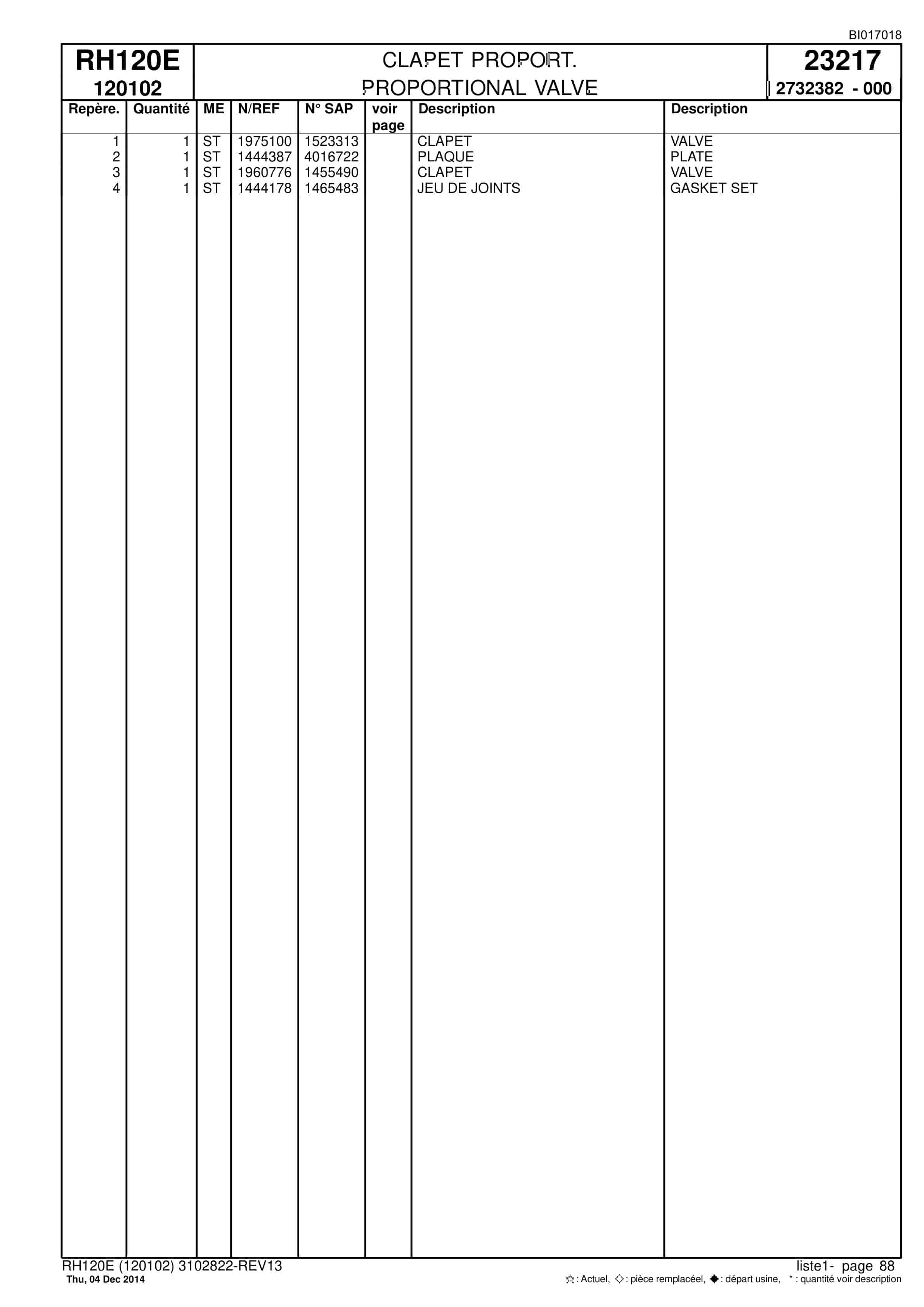 Caterpillar 6030 Hydraulic Shovel Spare Parts Manual BI017018-2