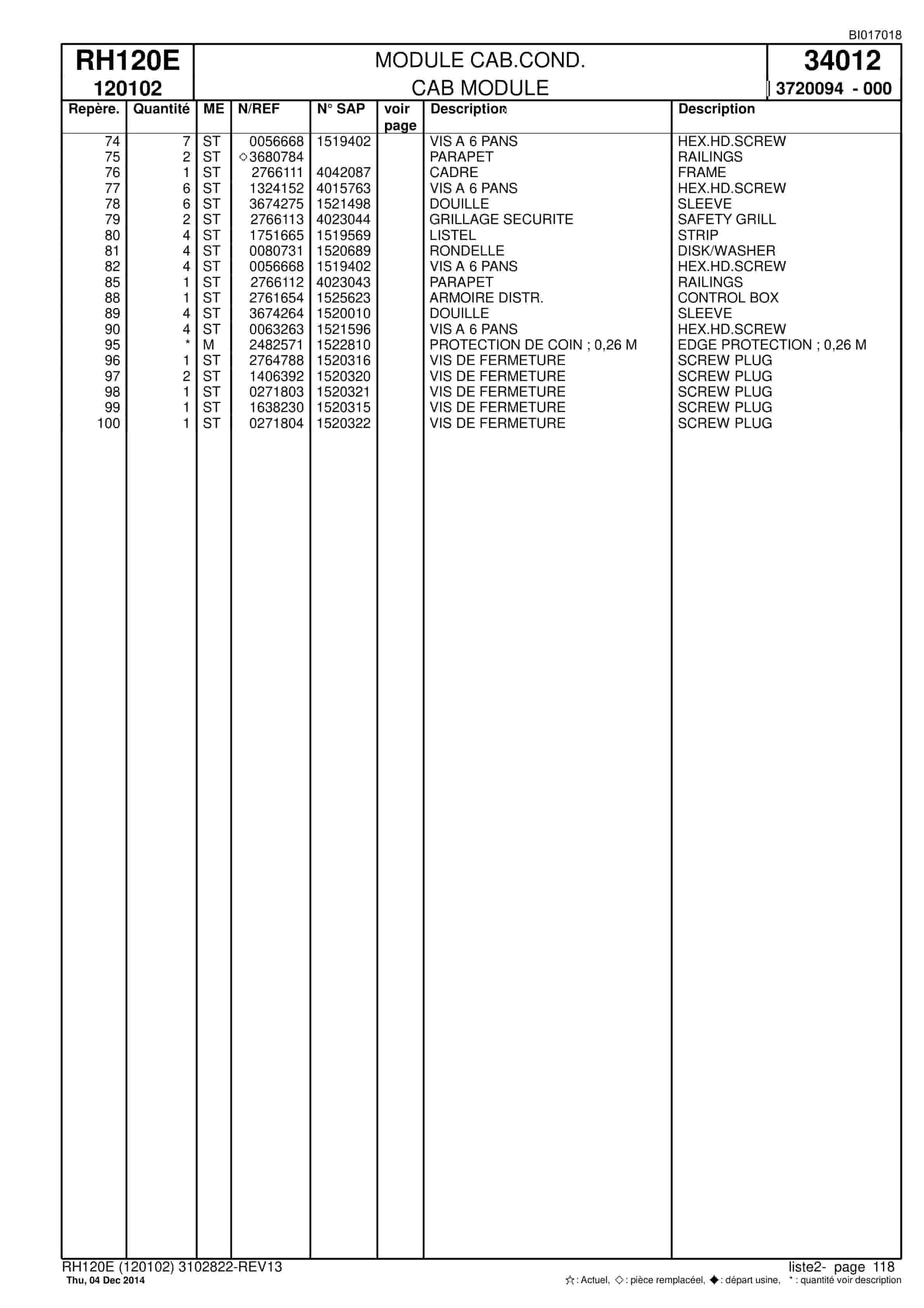 Caterpillar 6030 Hydraulic Shovel Spare Parts Manual BI017018-3