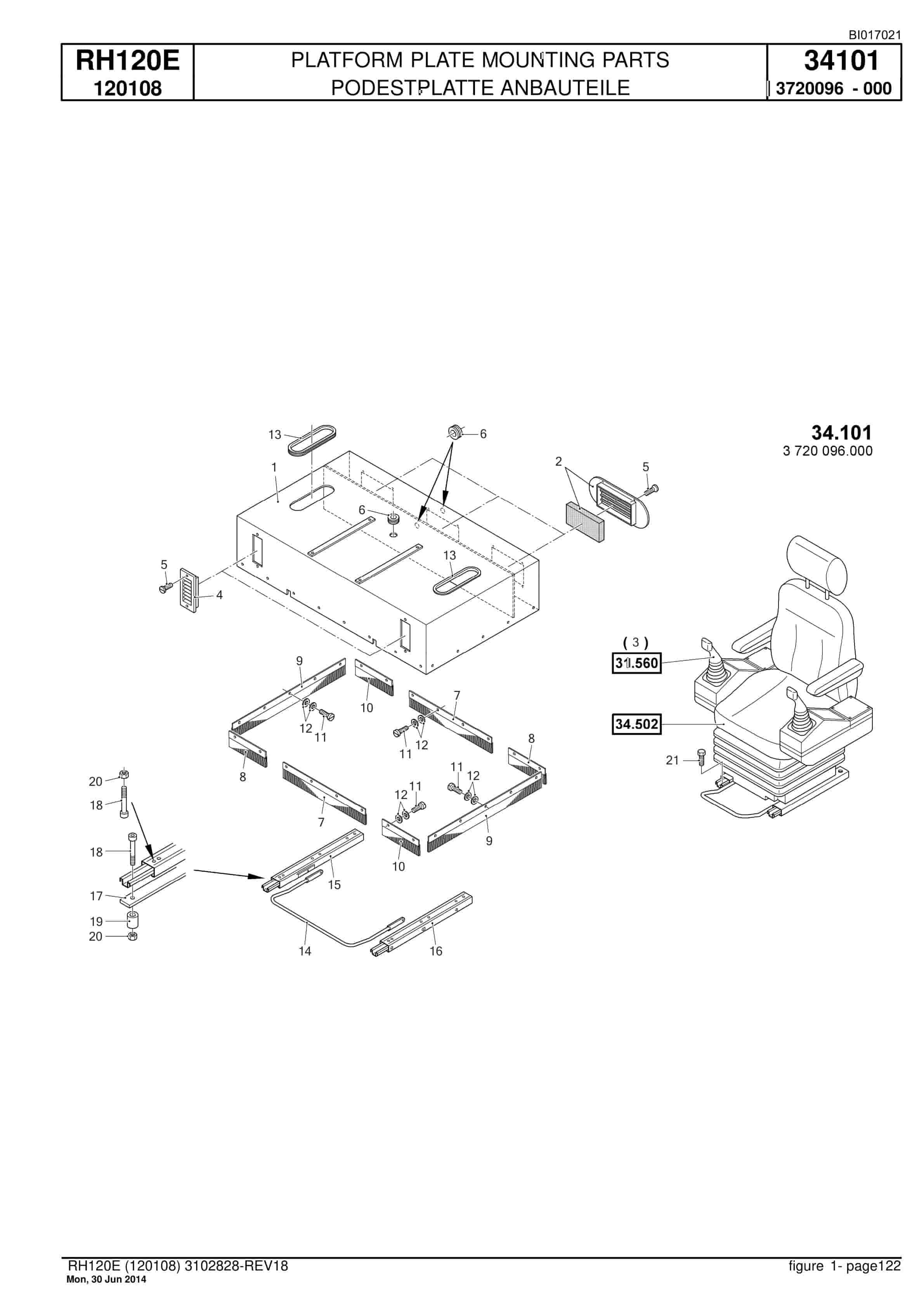 Caterpillar 6030 Hydraulic Shovel Spare Parts Manual BI017021-3