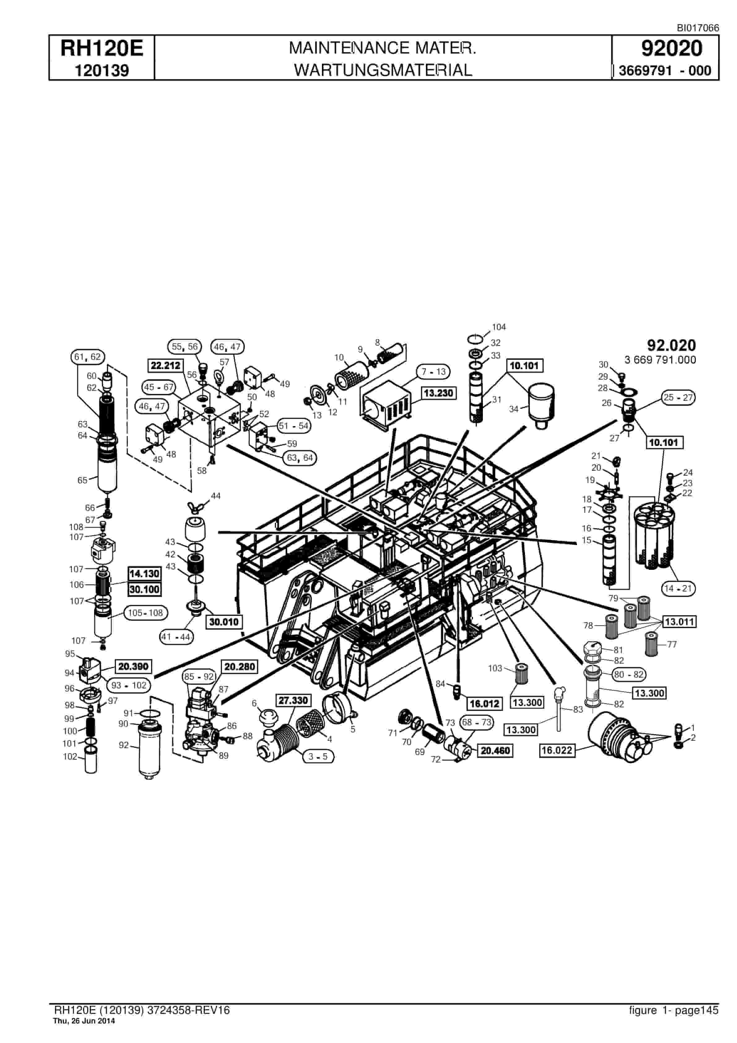 Caterpillar 6030 Hydraulic Shovel Spare Parts Manual BI017066-5