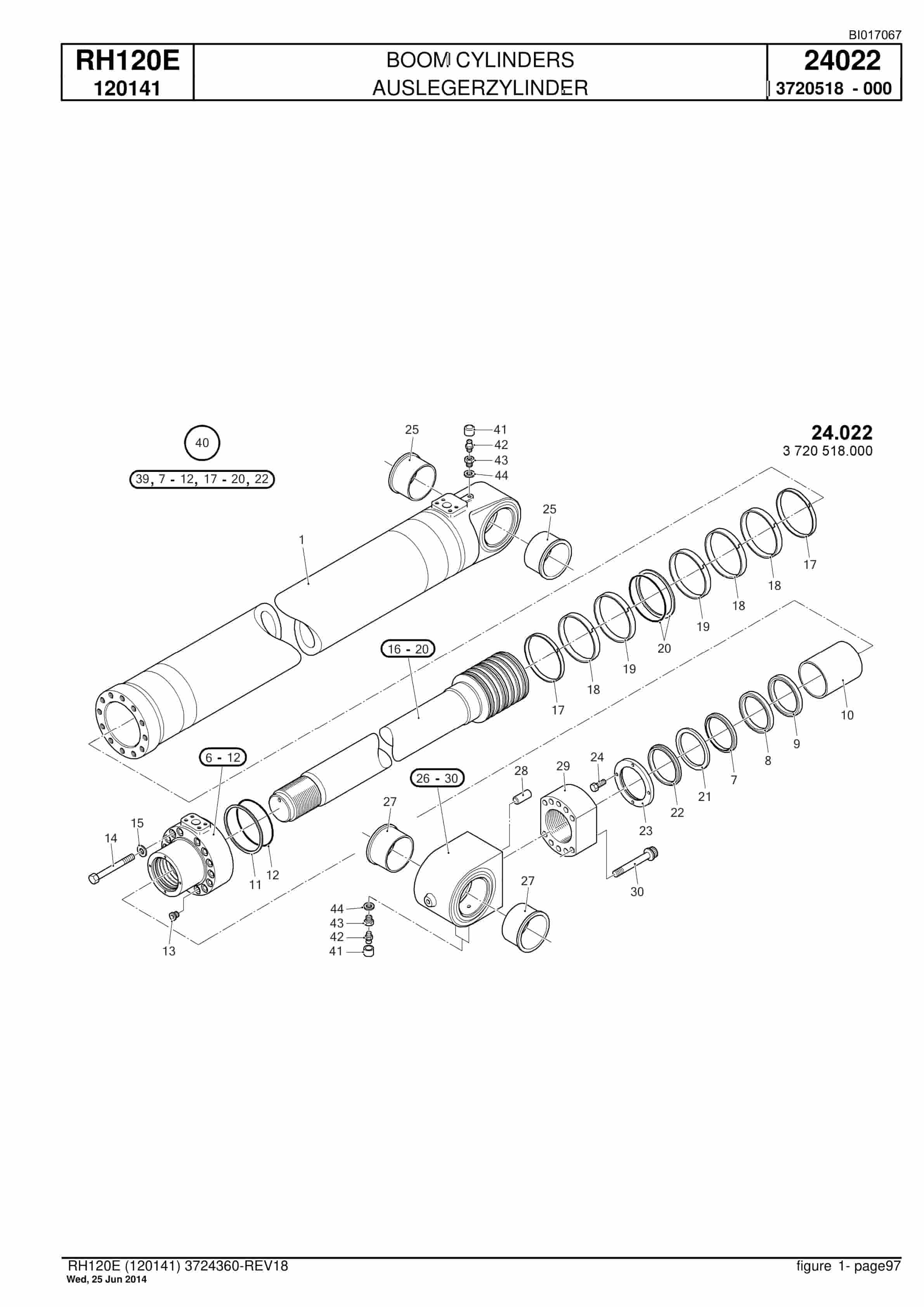 Caterpillar 6030 Hydraulic Shovel Spare Parts Manual BI017067-2