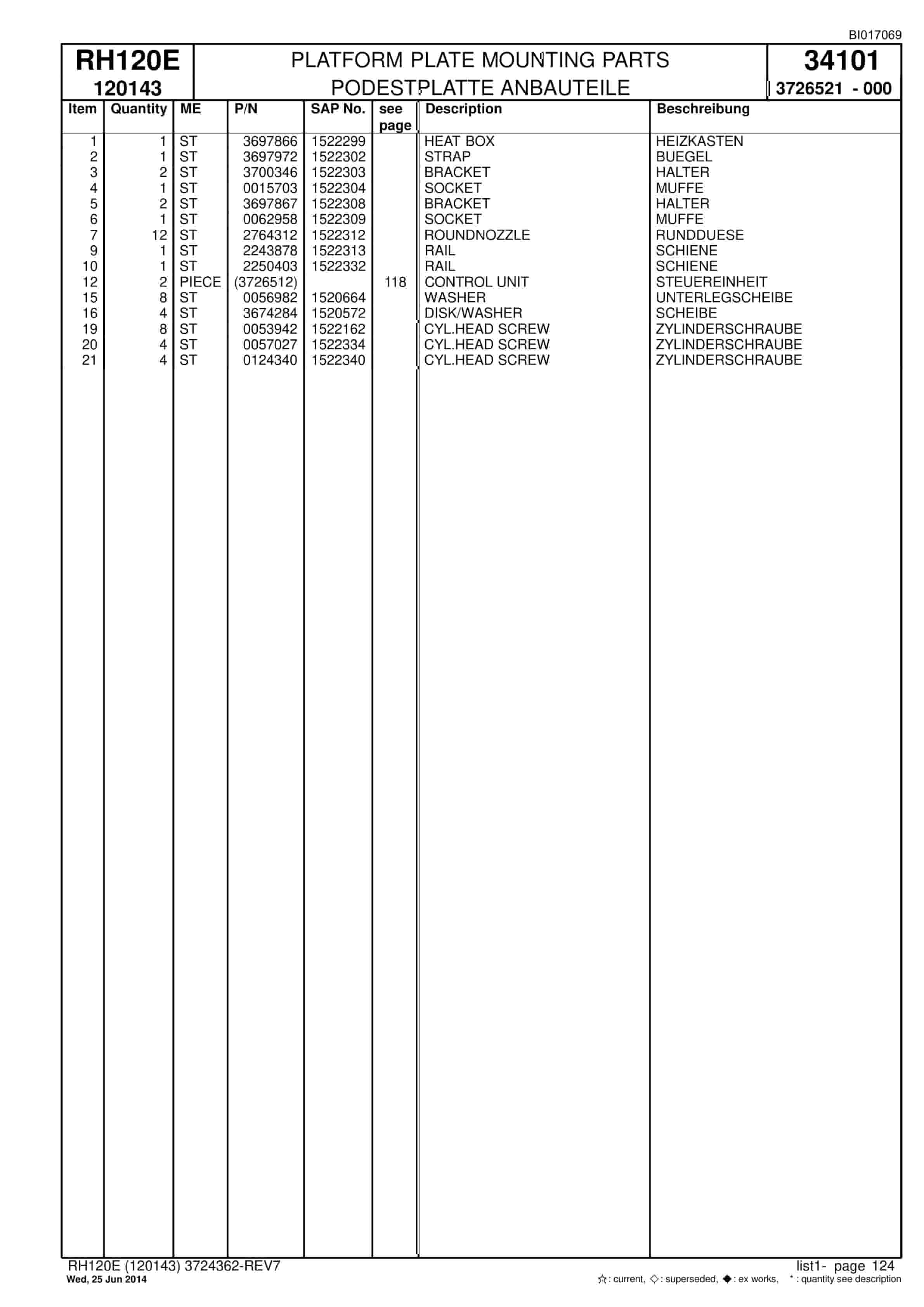 Caterpillar 6030 Hydraulic Shovel Spare Parts Manual BI017069-3