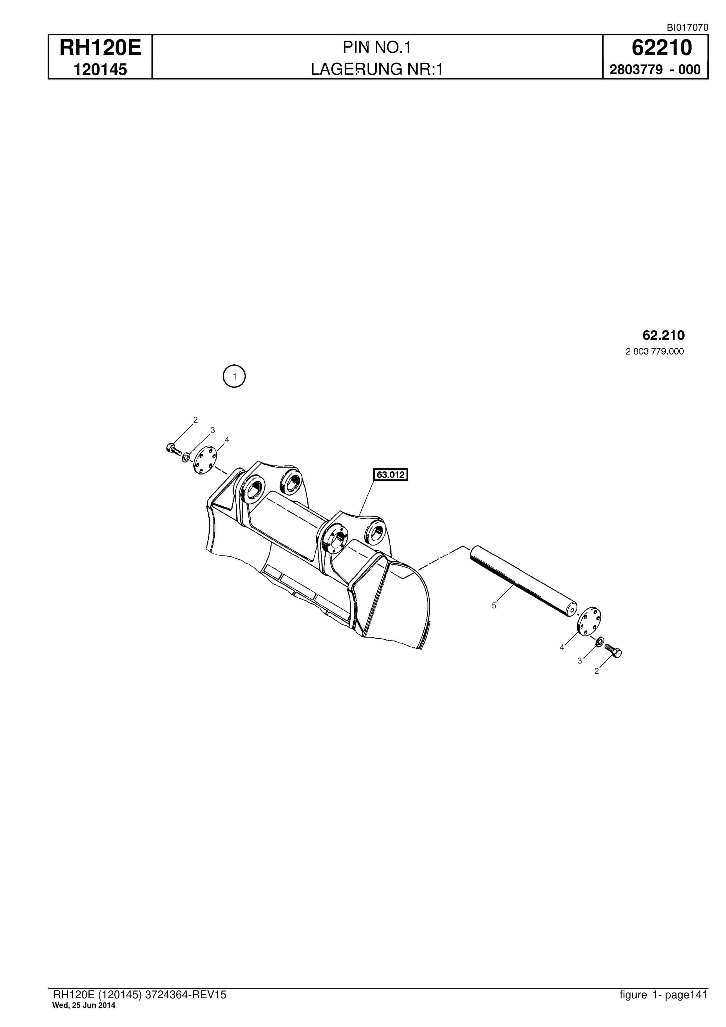 Caterpillar 6030 Hydraulic Shovel Spare Parts Manual BI017070-4
