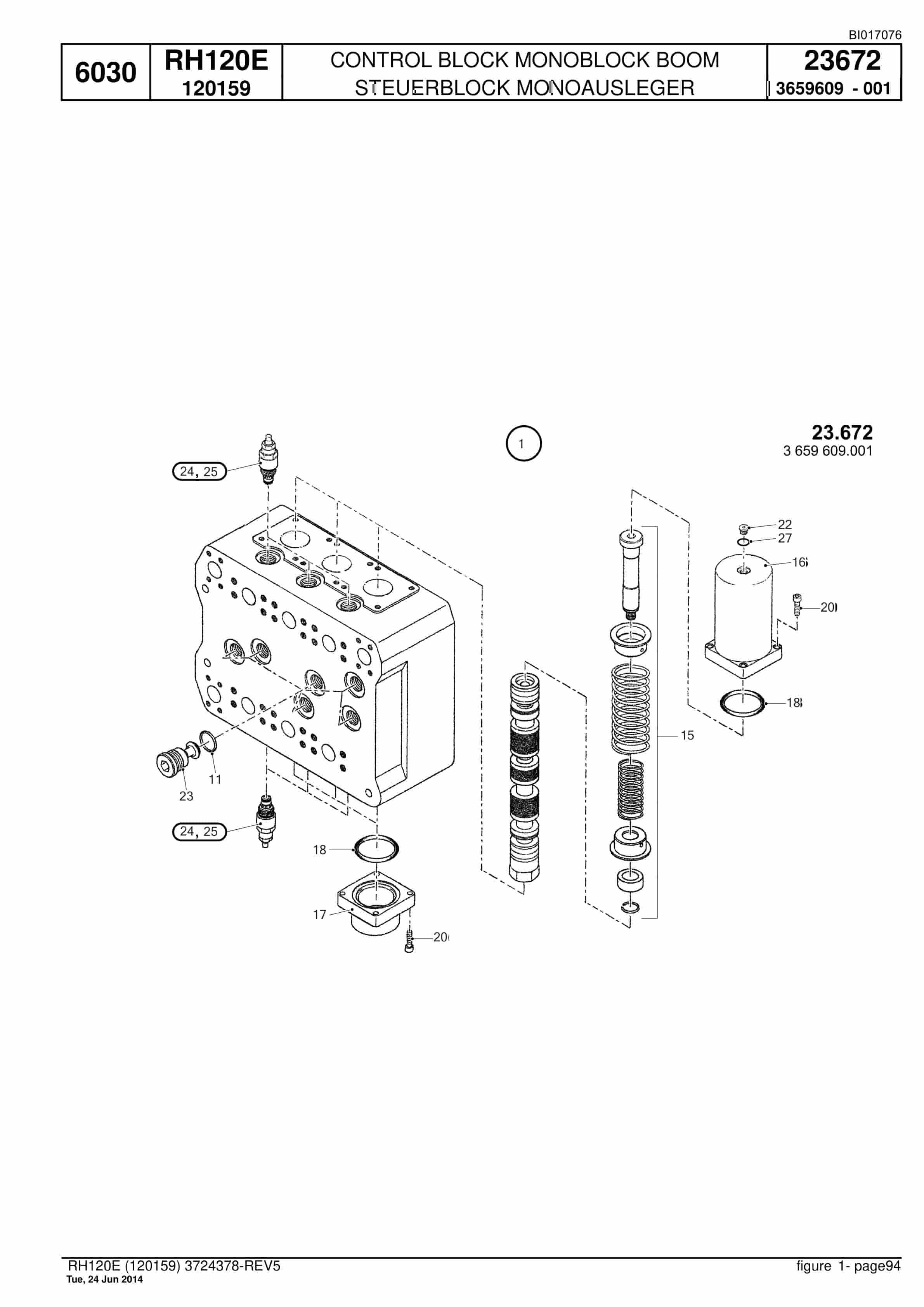 Caterpillar 6030 Hydraulic Shovel Spare Parts Manual BI017076-2