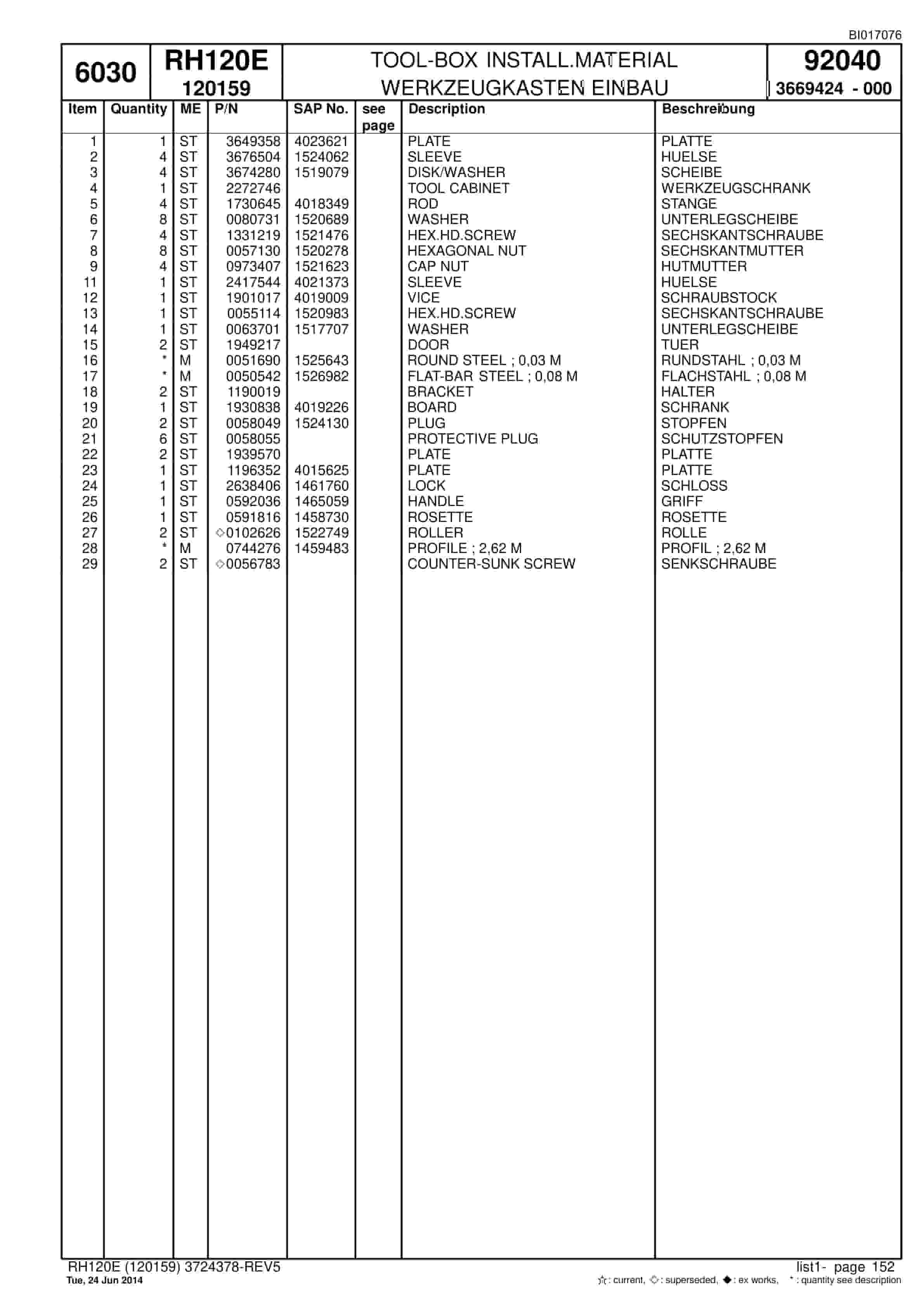 Caterpillar 6030 Hydraulic Shovel Spare Parts Manual BI017076-5