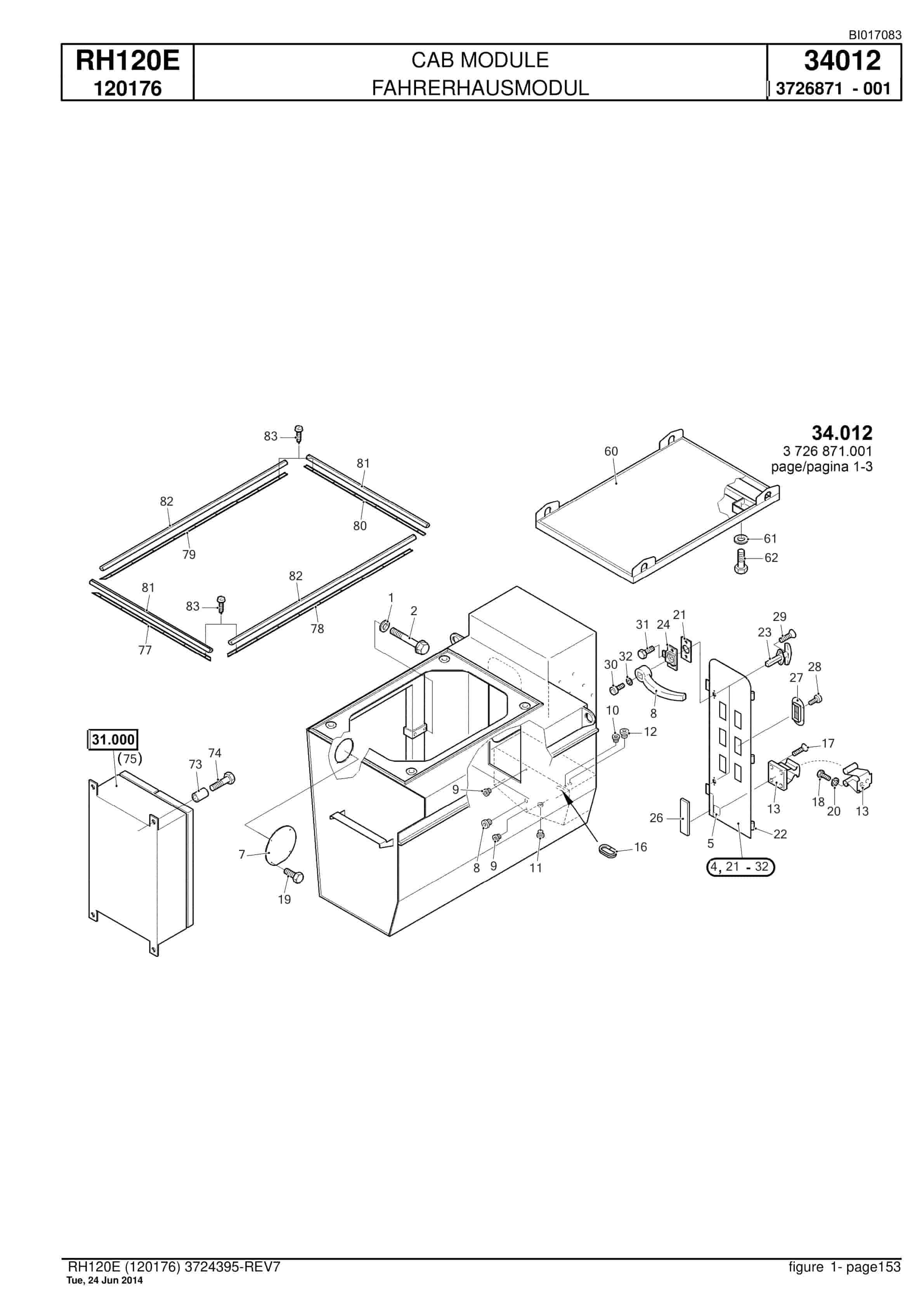 Caterpillar 6030 Hydraulic Shovel Spare Parts Manual BI017083-3