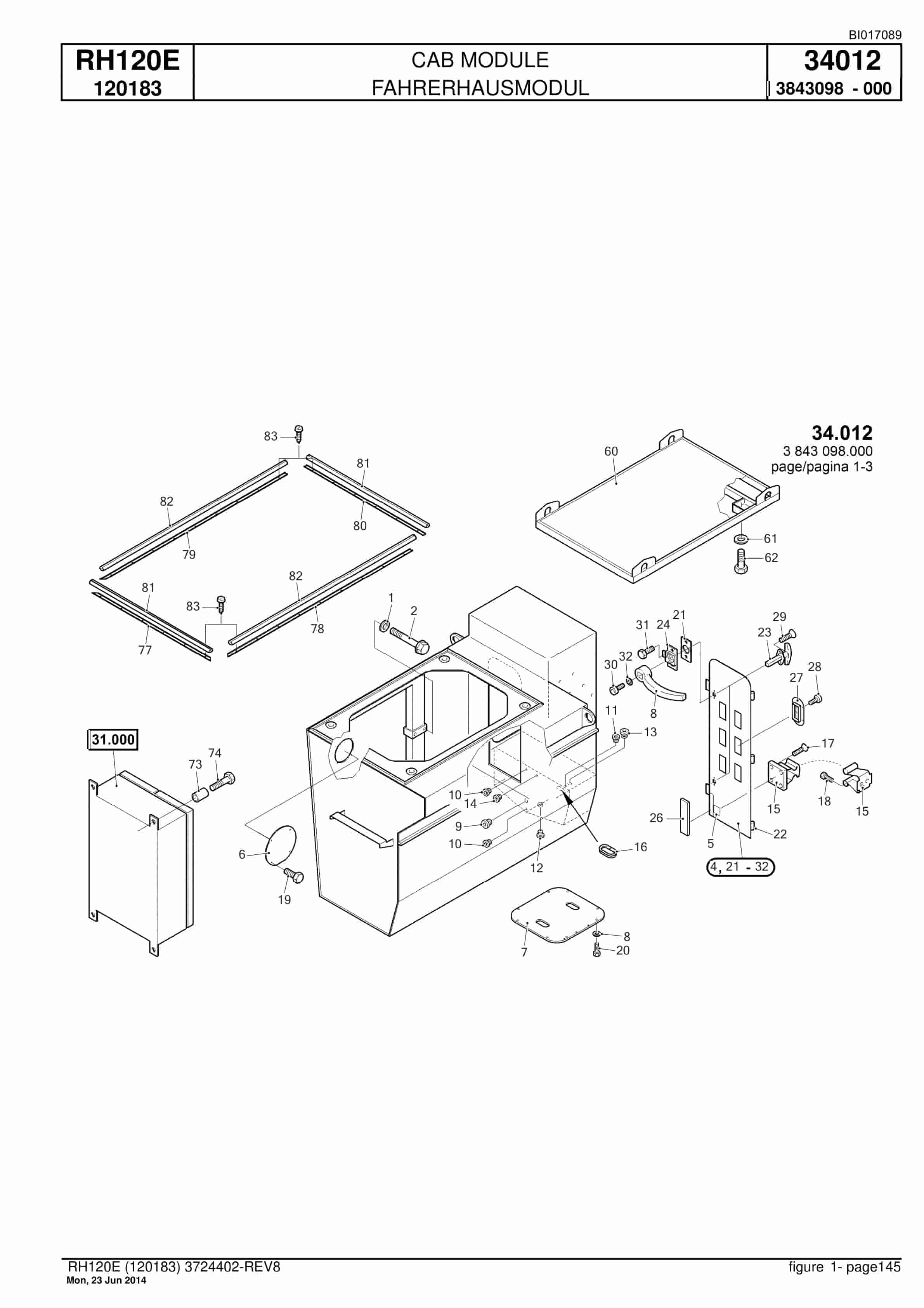 Caterpillar 6030 Hydraulic Shovel Spare Parts Manual BI017089-3