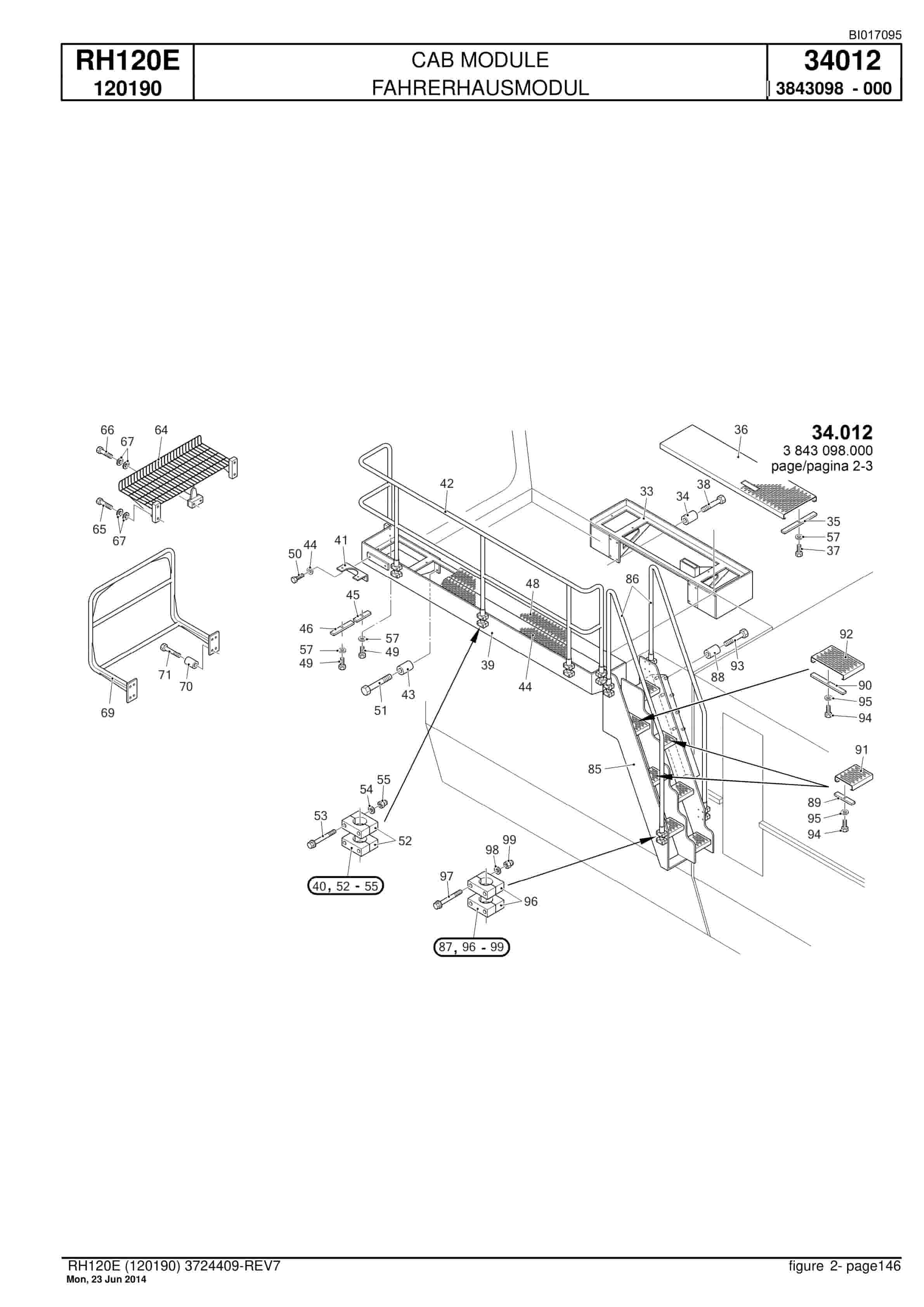 Caterpillar 6030 Hydraulic Shovel Spare Parts Manual BI017095-3