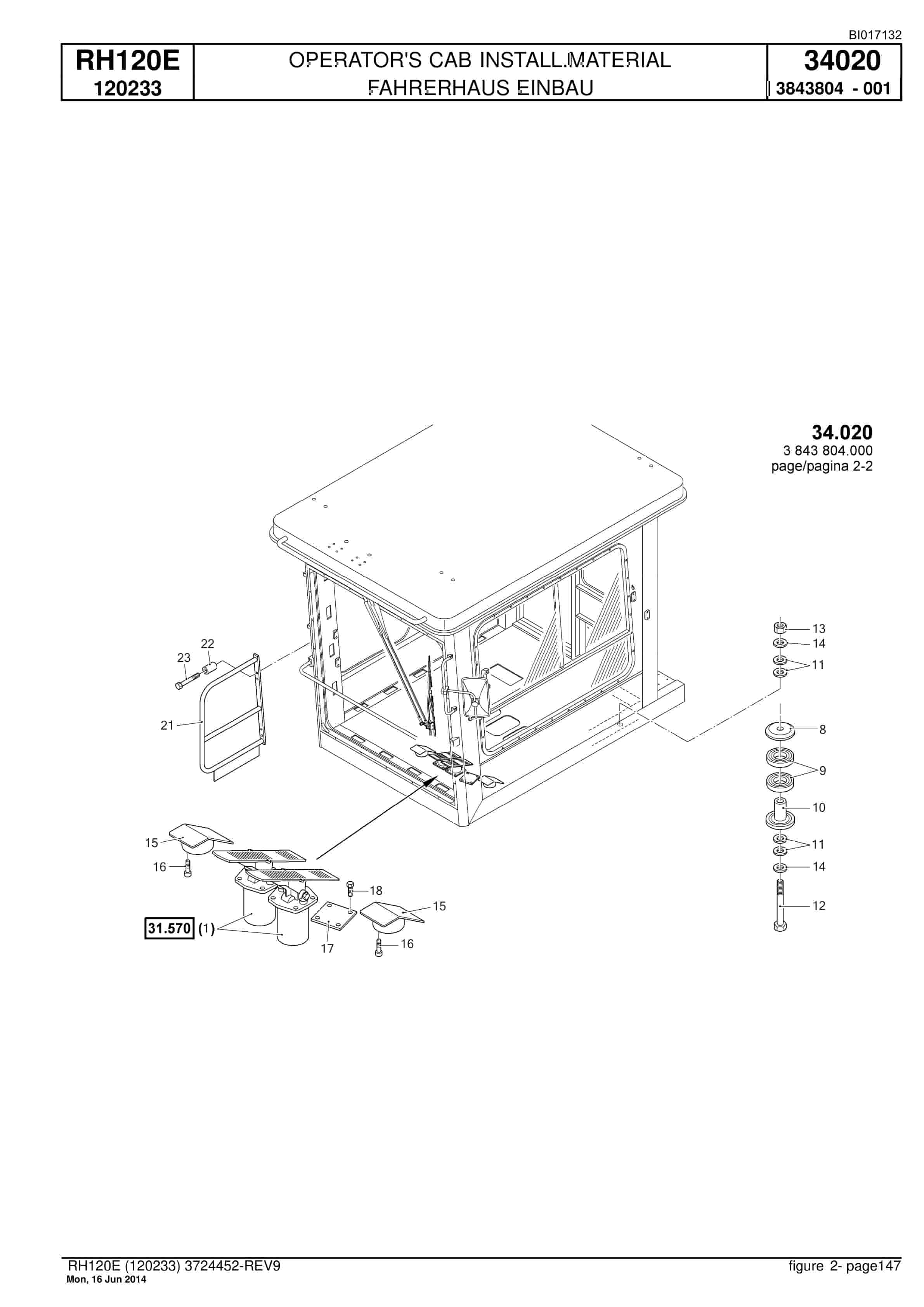 Caterpillar 6030 Hydraulic Shovel Spare Parts Manual BI017132-3