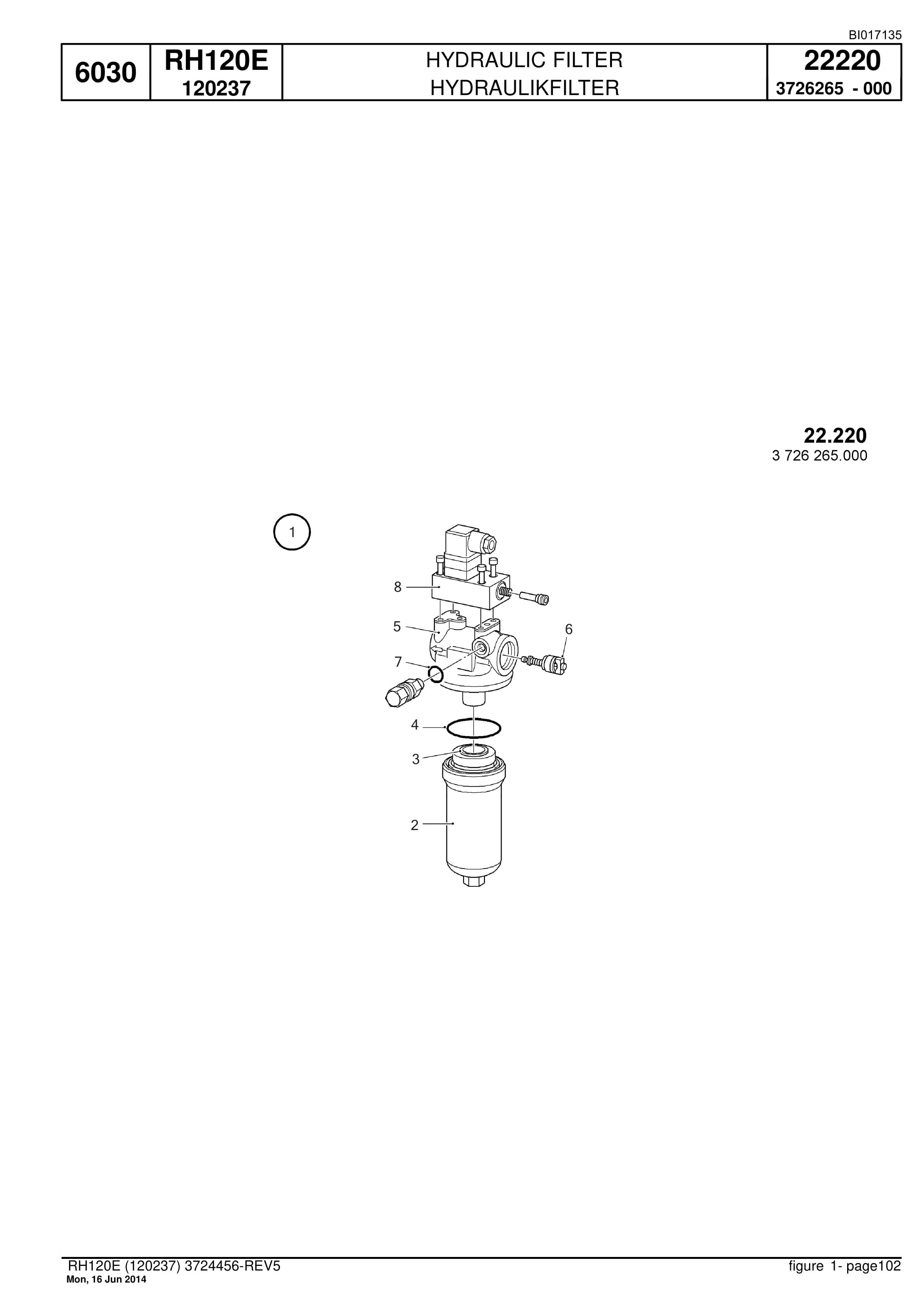 Caterpillar 6030 Hydraulic Shovel Spare Parts Manual BI017135-2