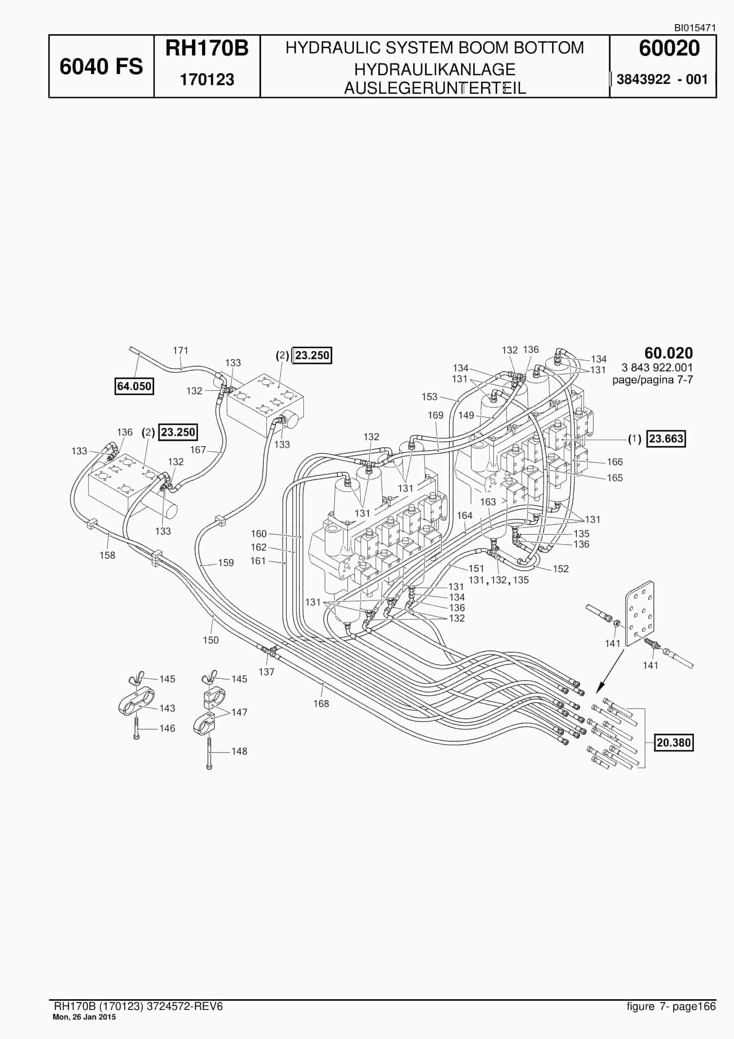 Caterpillar 6040 FS Hydraulic Shovel Spare Parts Manual BI015471-4