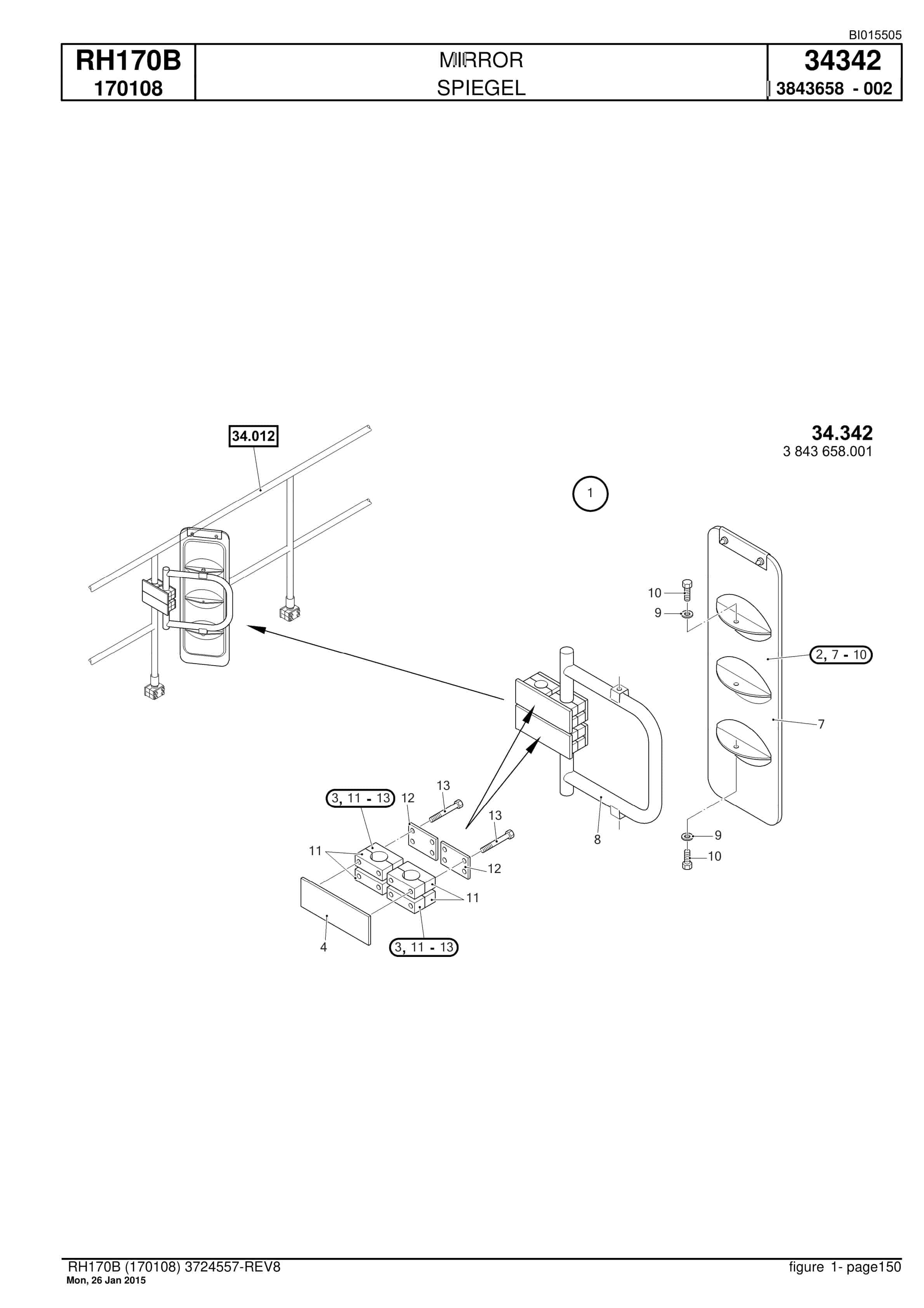 Caterpillar 6040 FS Hydraulic Shovel Spare Parts Manual BI015505-3