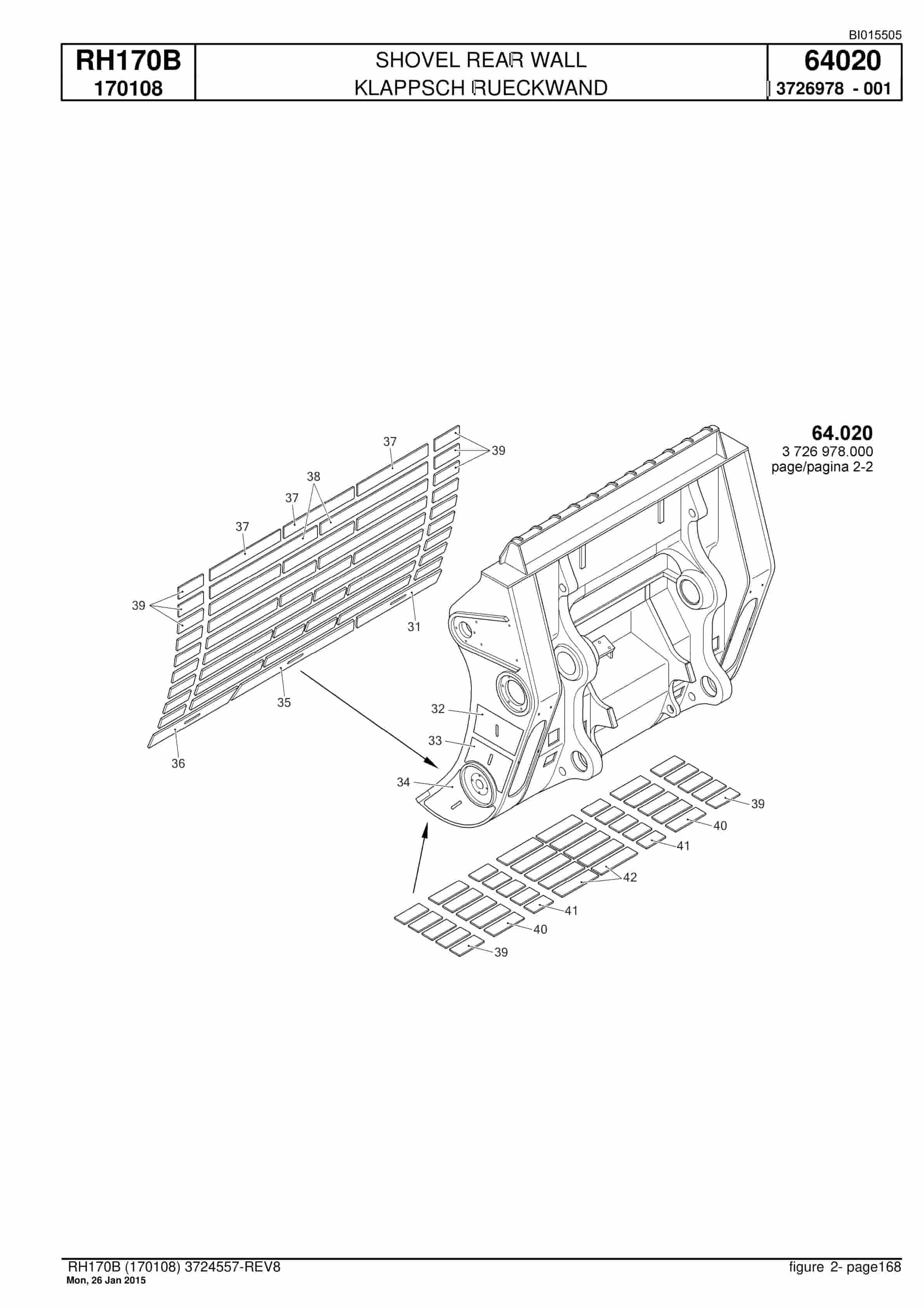 Caterpillar 6040 FS Hydraulic Shovel Spare Parts Manual BI015505-4