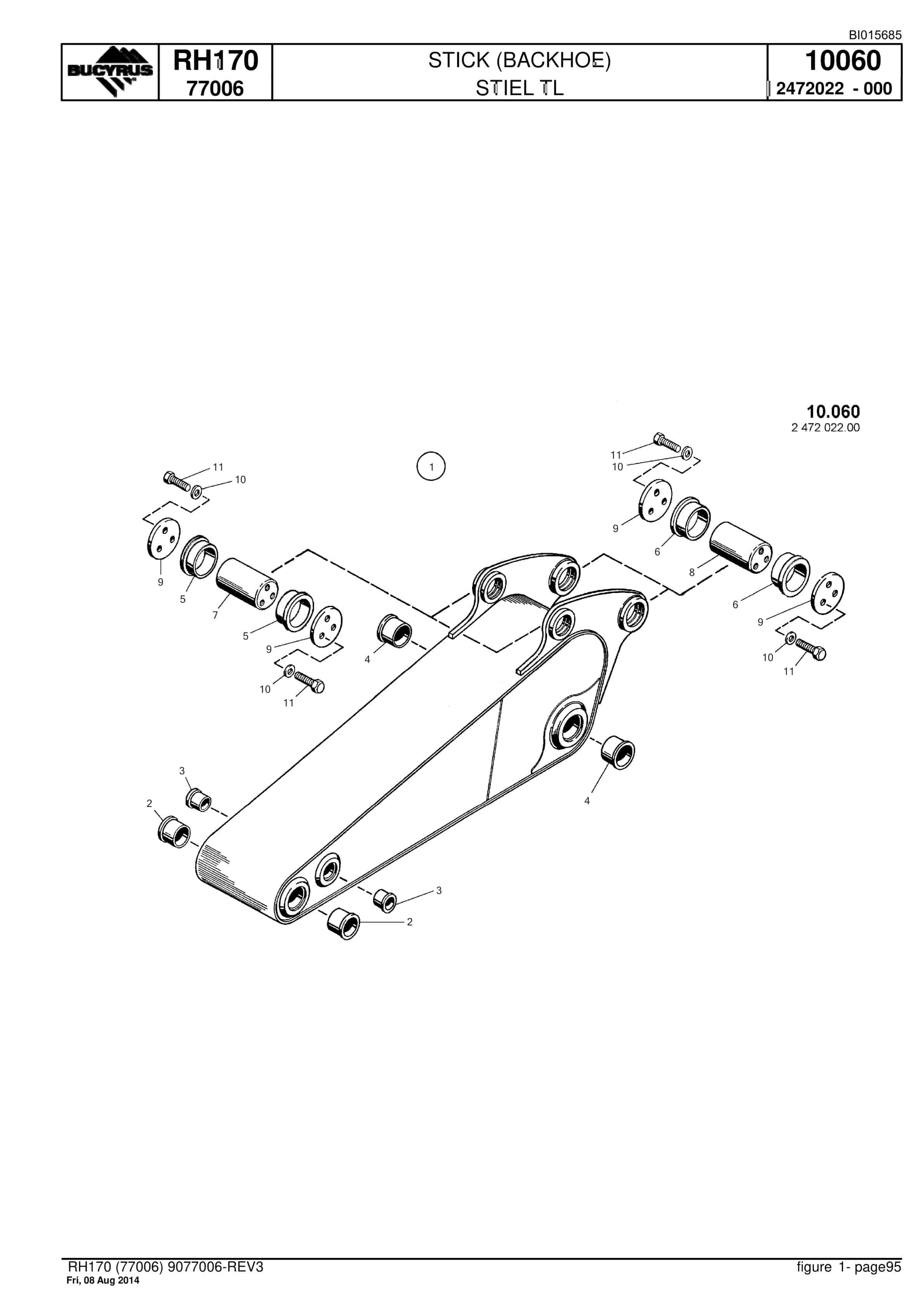 Caterpillar 6040 FS Hydraulic Shovel Spare Parts Manual BI015685-3