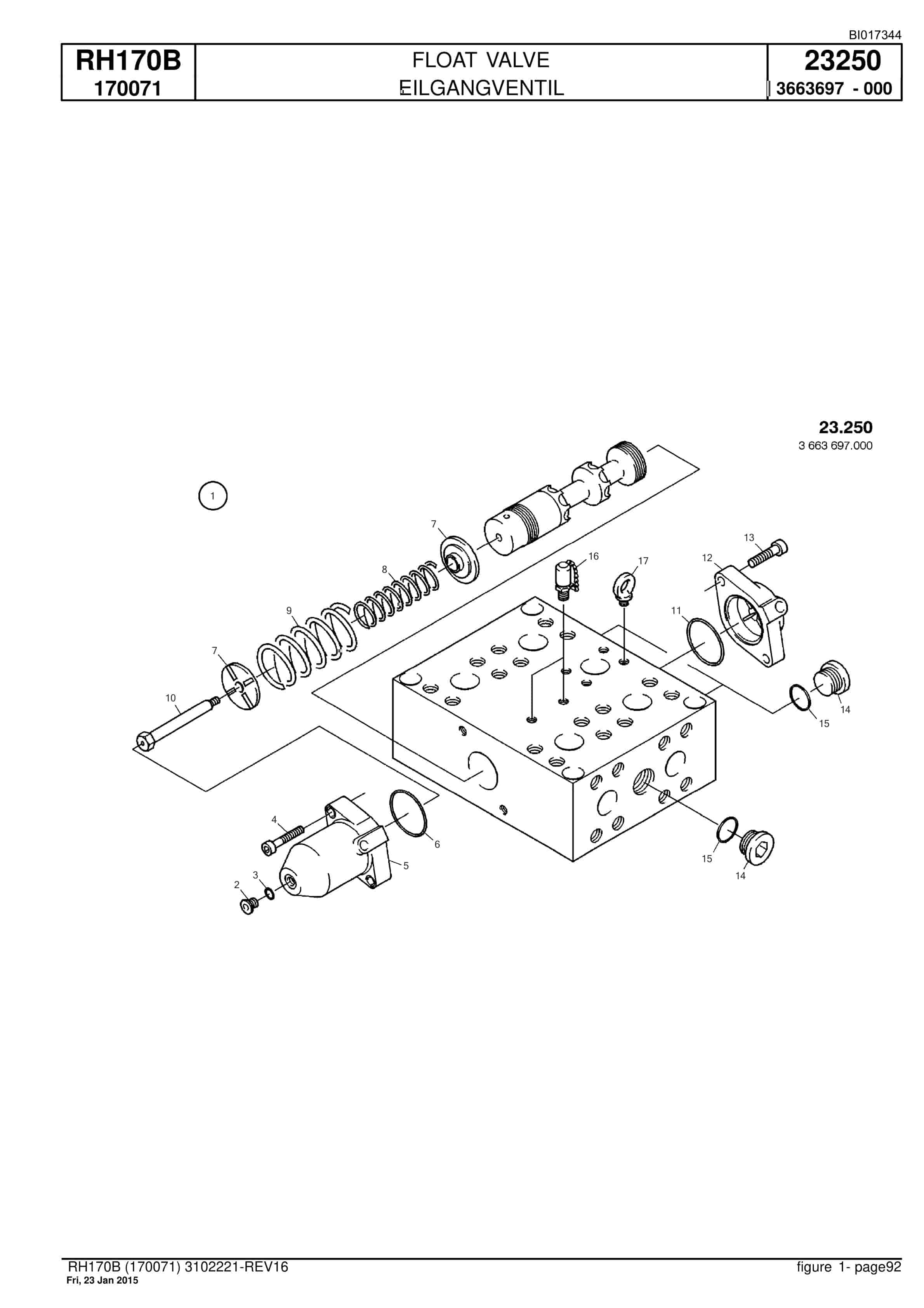 Caterpillar 6040 FS Hydraulic Shovel Spare Parts Manual BI017344-2