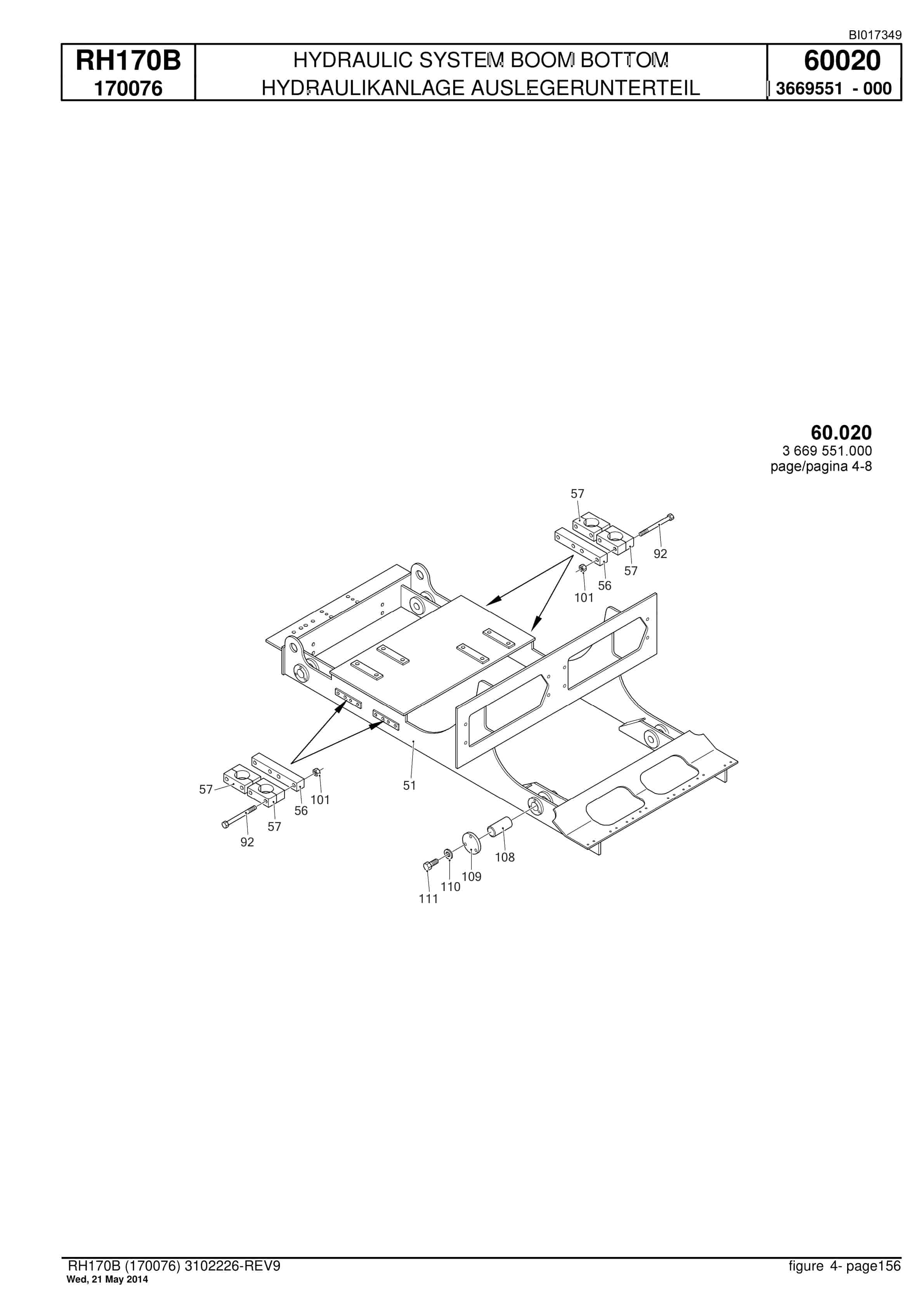 Caterpillar 6040 FS Hydraulic Shovel Spare Parts Manual BI017349-4