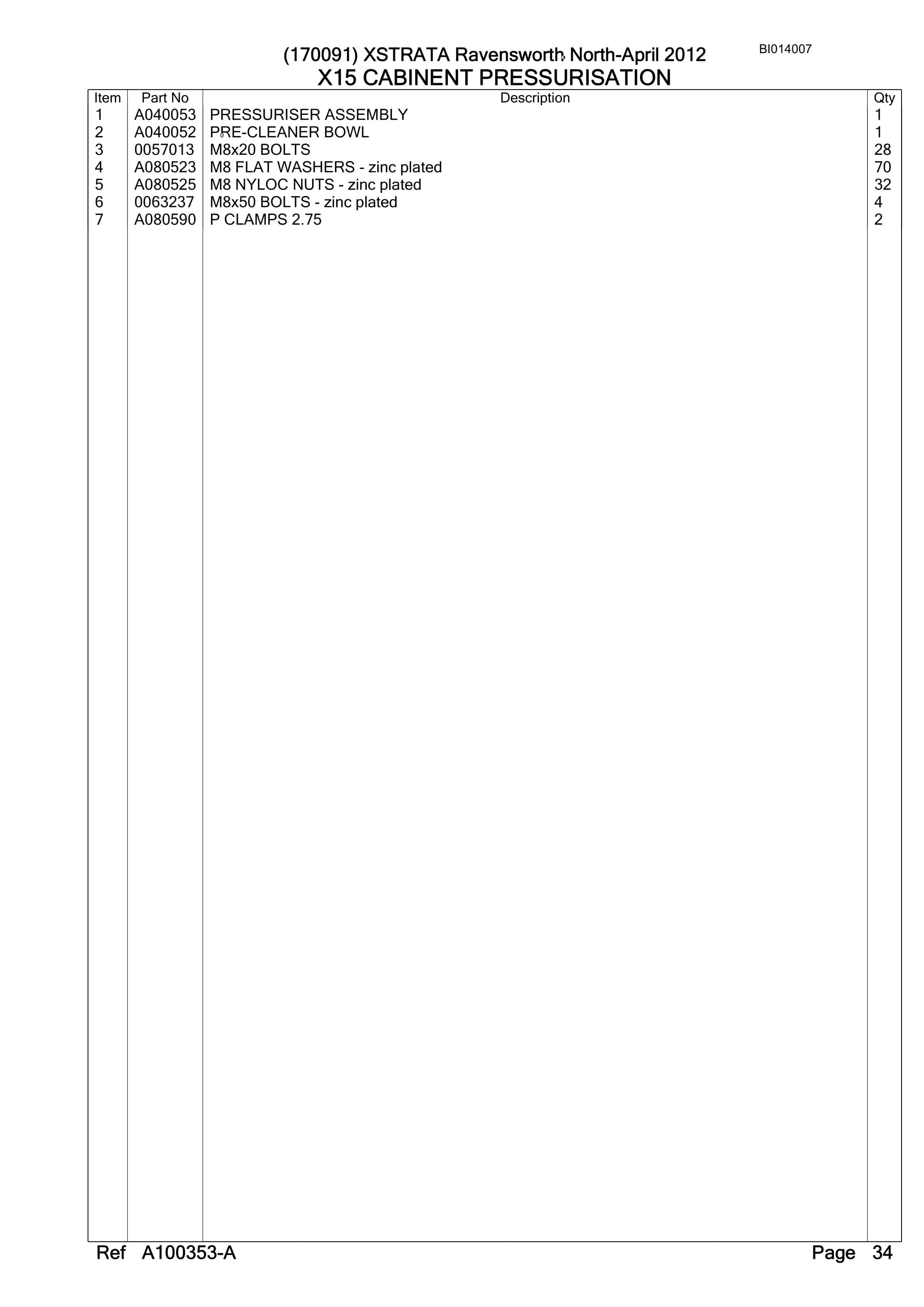 Caterpillar 6040 Hydraulic Shovel Australian Options - Parts Manual BI014007-2