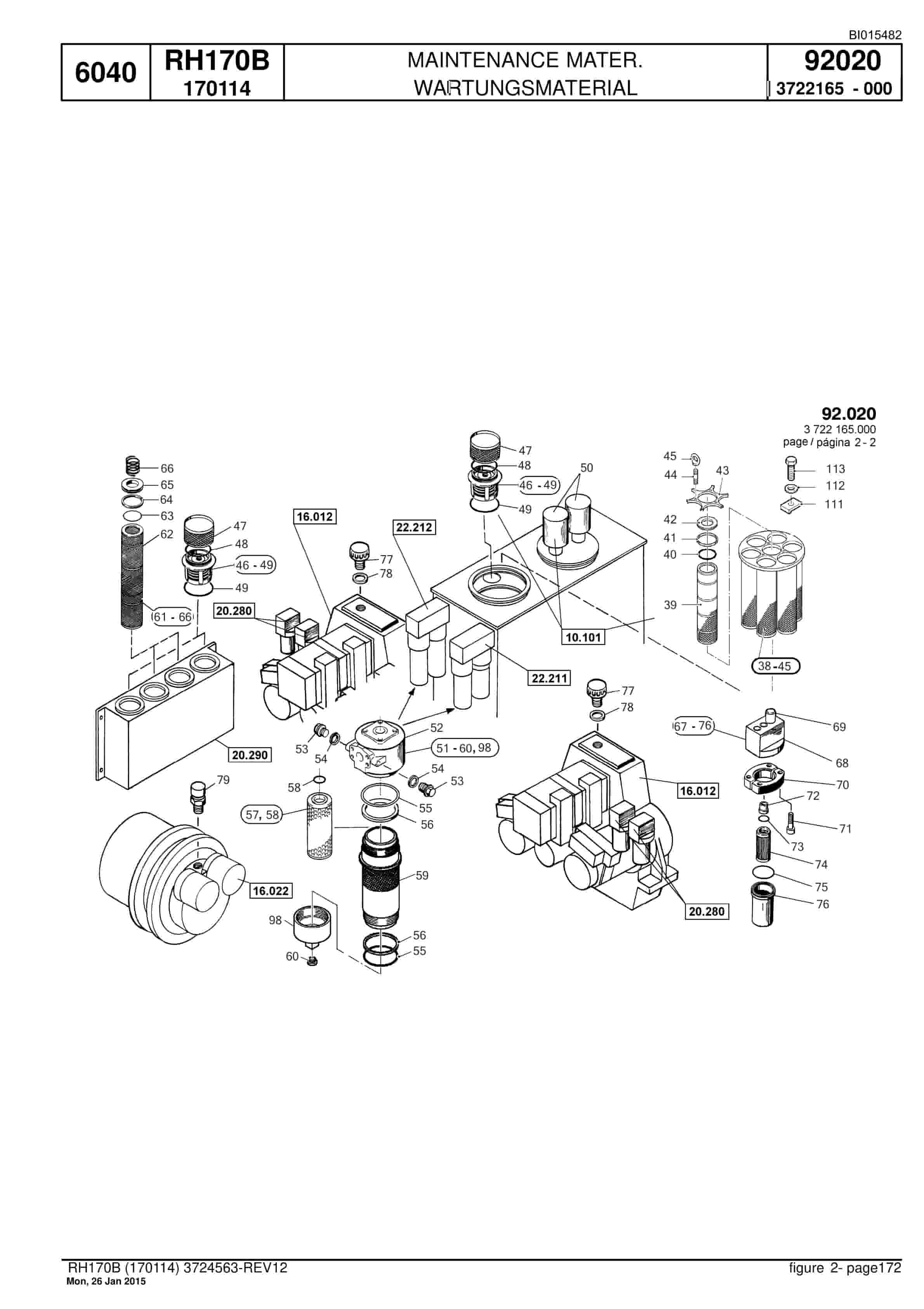 Caterpillar 6040 Hydraulic Shovel Spare Parts Manual BI015482-5