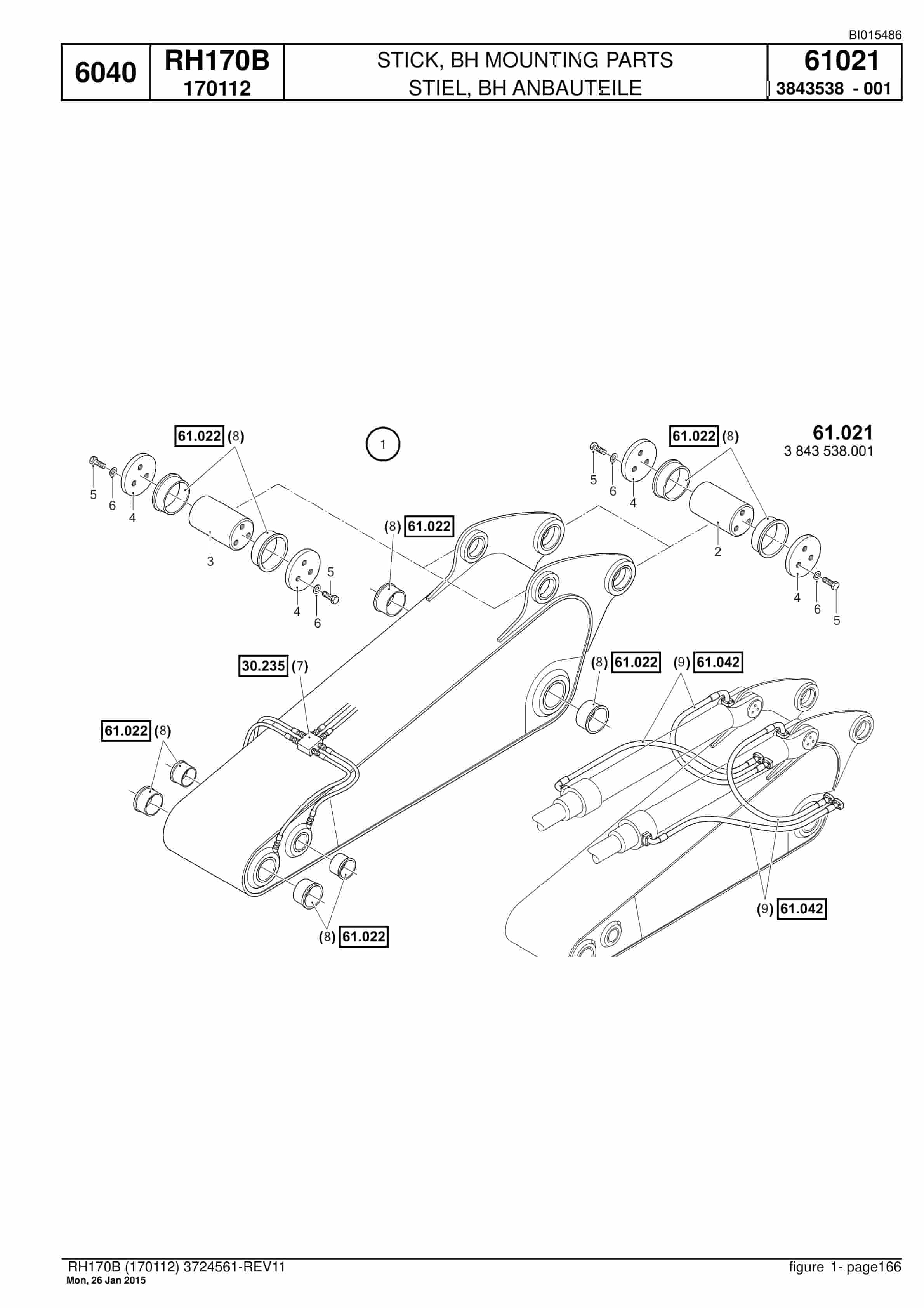 Caterpillar 6040 Hydraulic Shovel Spare Parts Manual BI015486-4