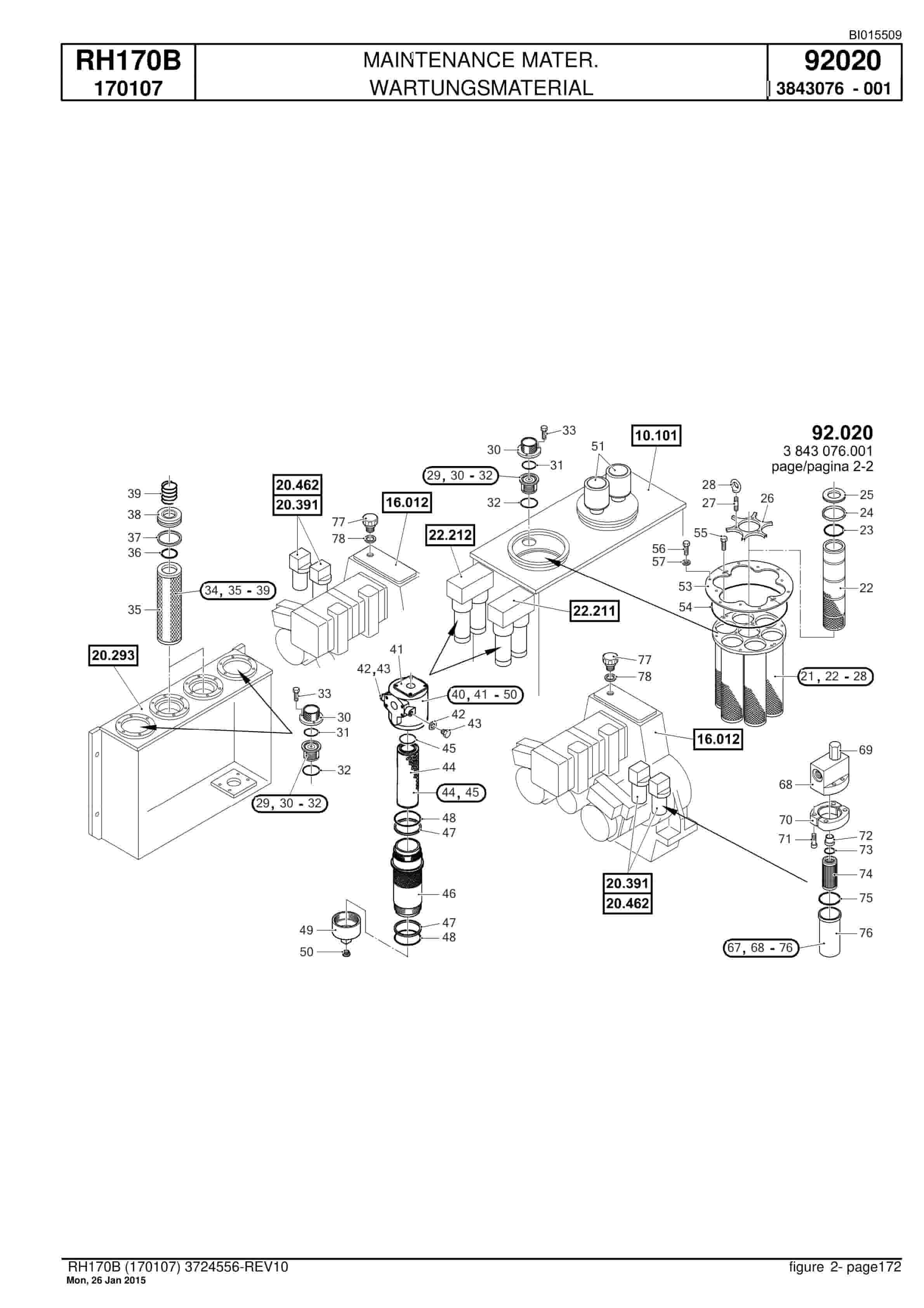 Caterpillar 6040 Hydraulic Shovel Spare Parts Manual BI015509-5