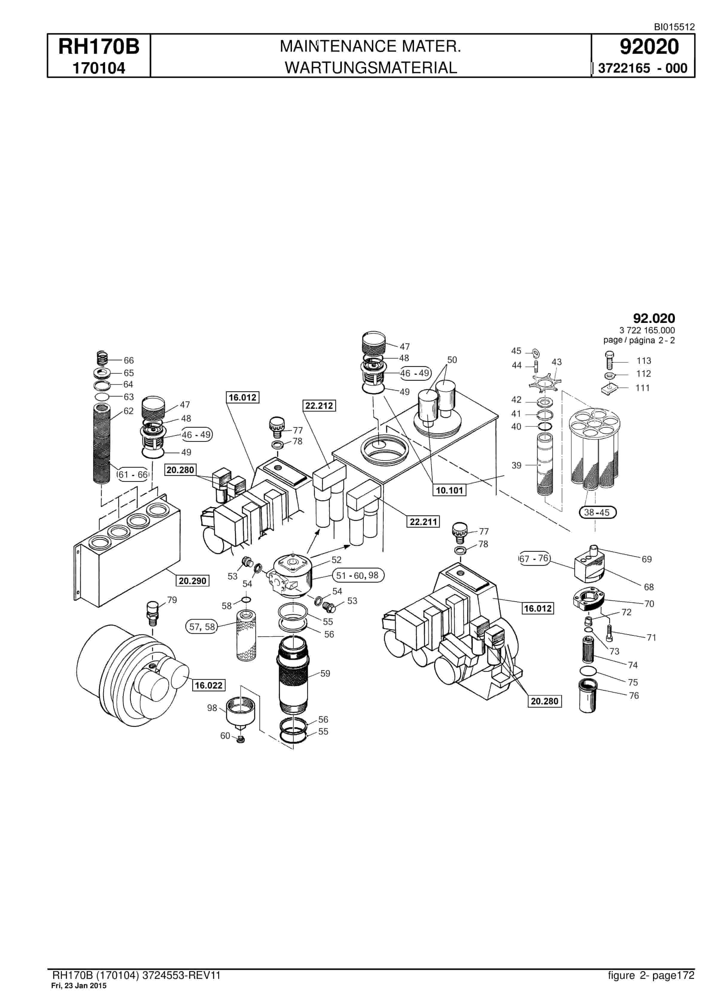 Caterpillar 6040 Hydraulic Shovel Spare Parts Manual BI015512-5