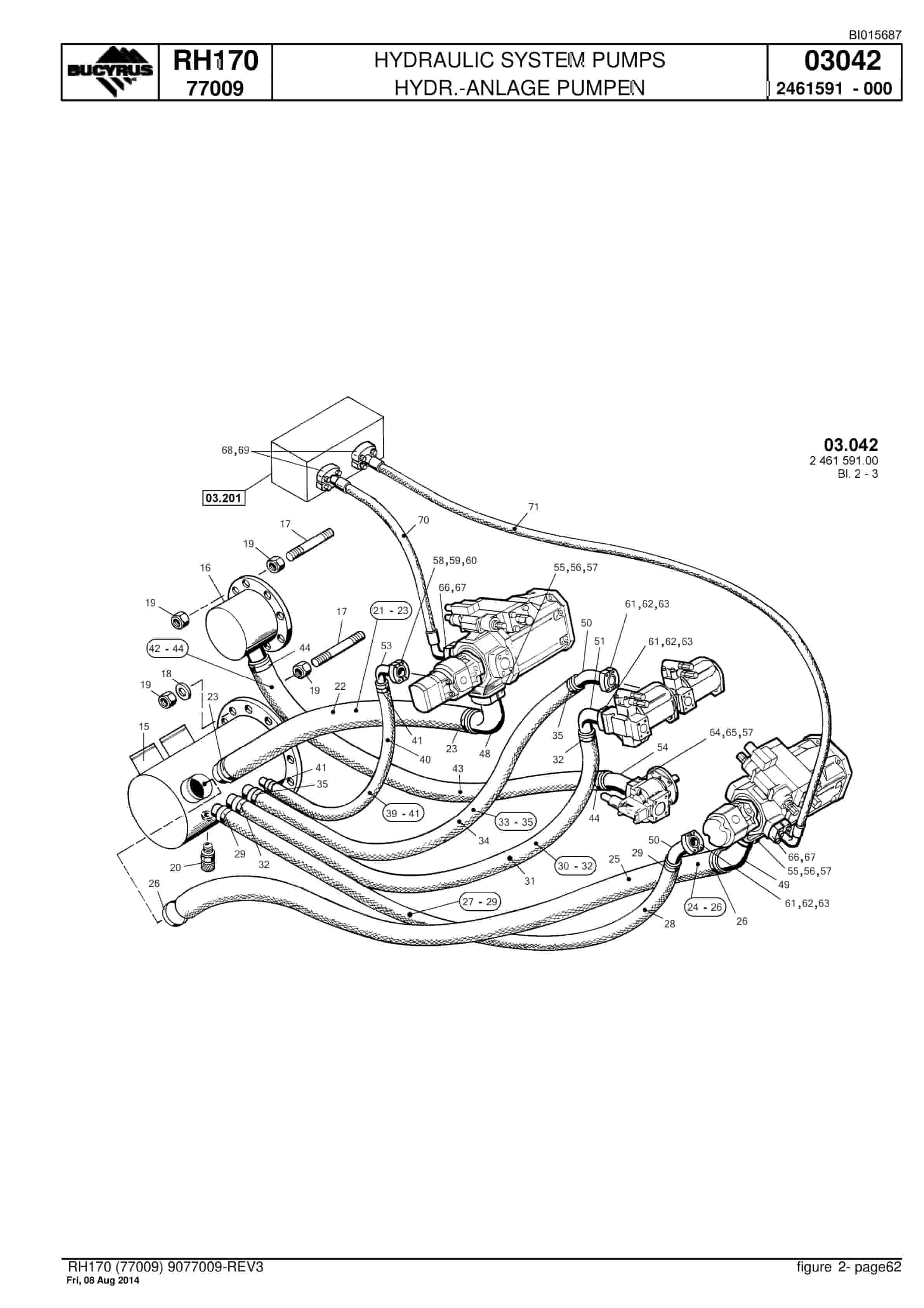 Caterpillar 6040 Hydraulic Shovel Spare Parts Manual BI015687-2