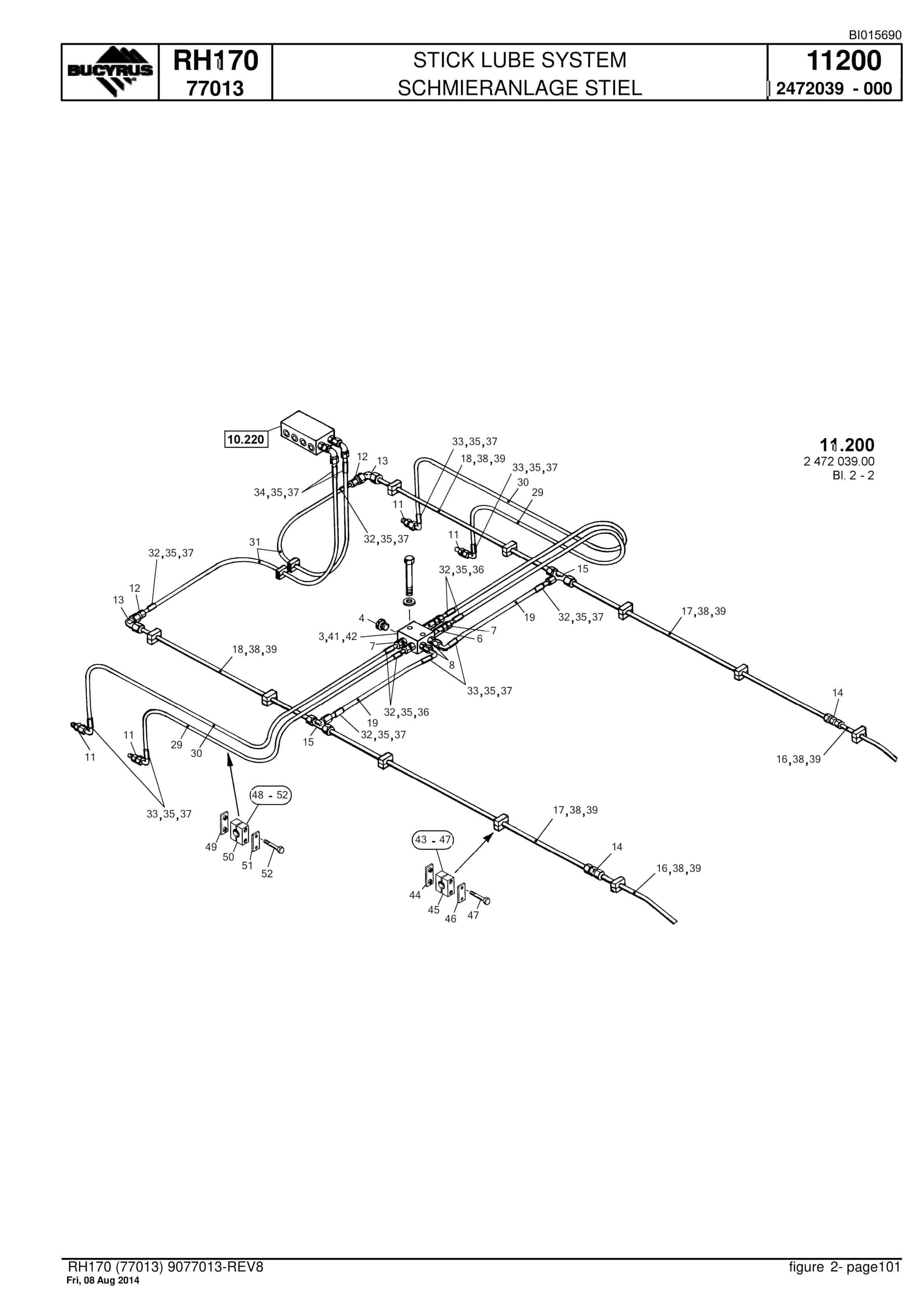 Caterpillar 6040 Hydraulic Shovel Spare Parts Manual BI015690-4