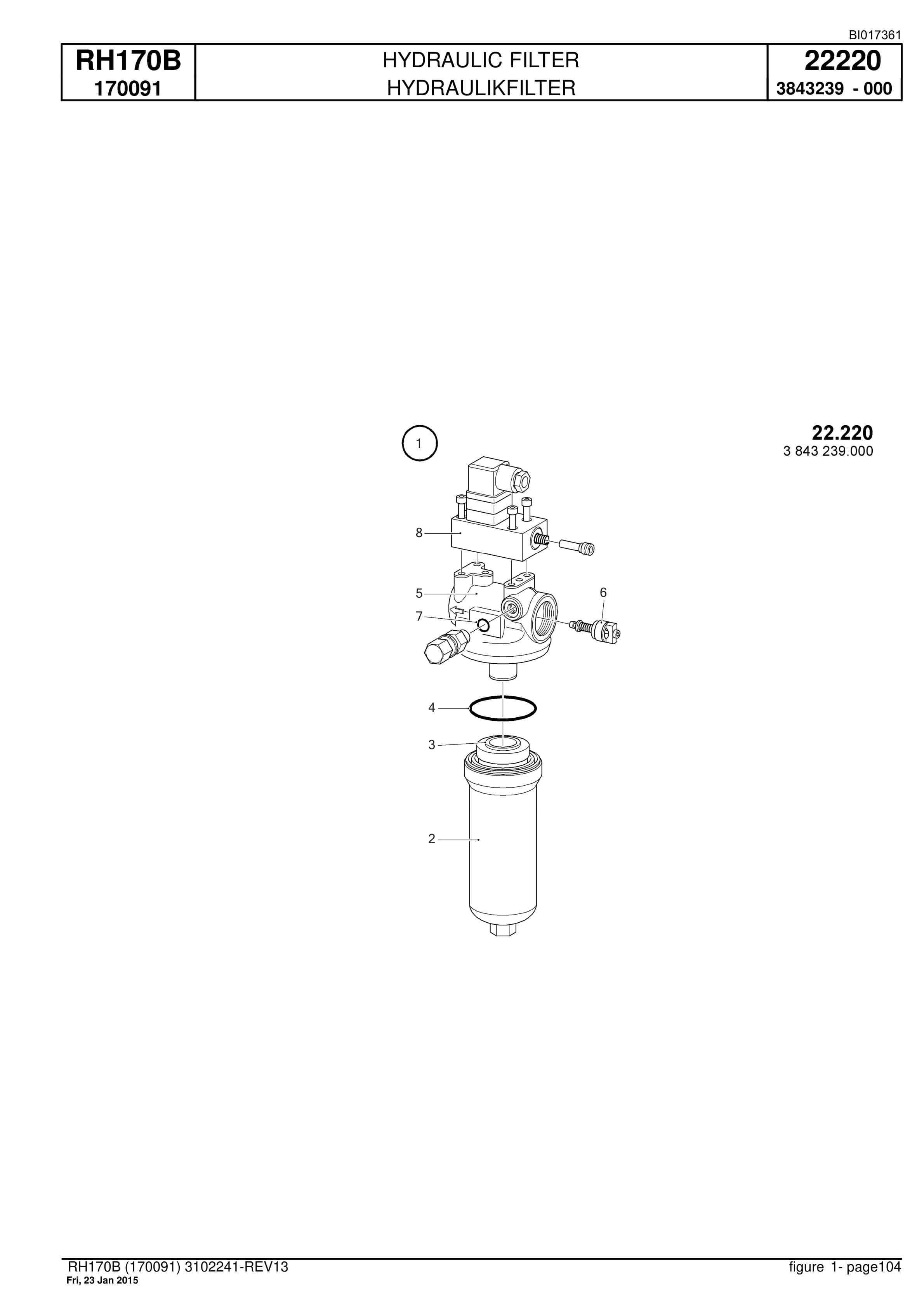 Caterpillar 6040 Hydraulic Shovel Spare Parts Manual BI017361-2