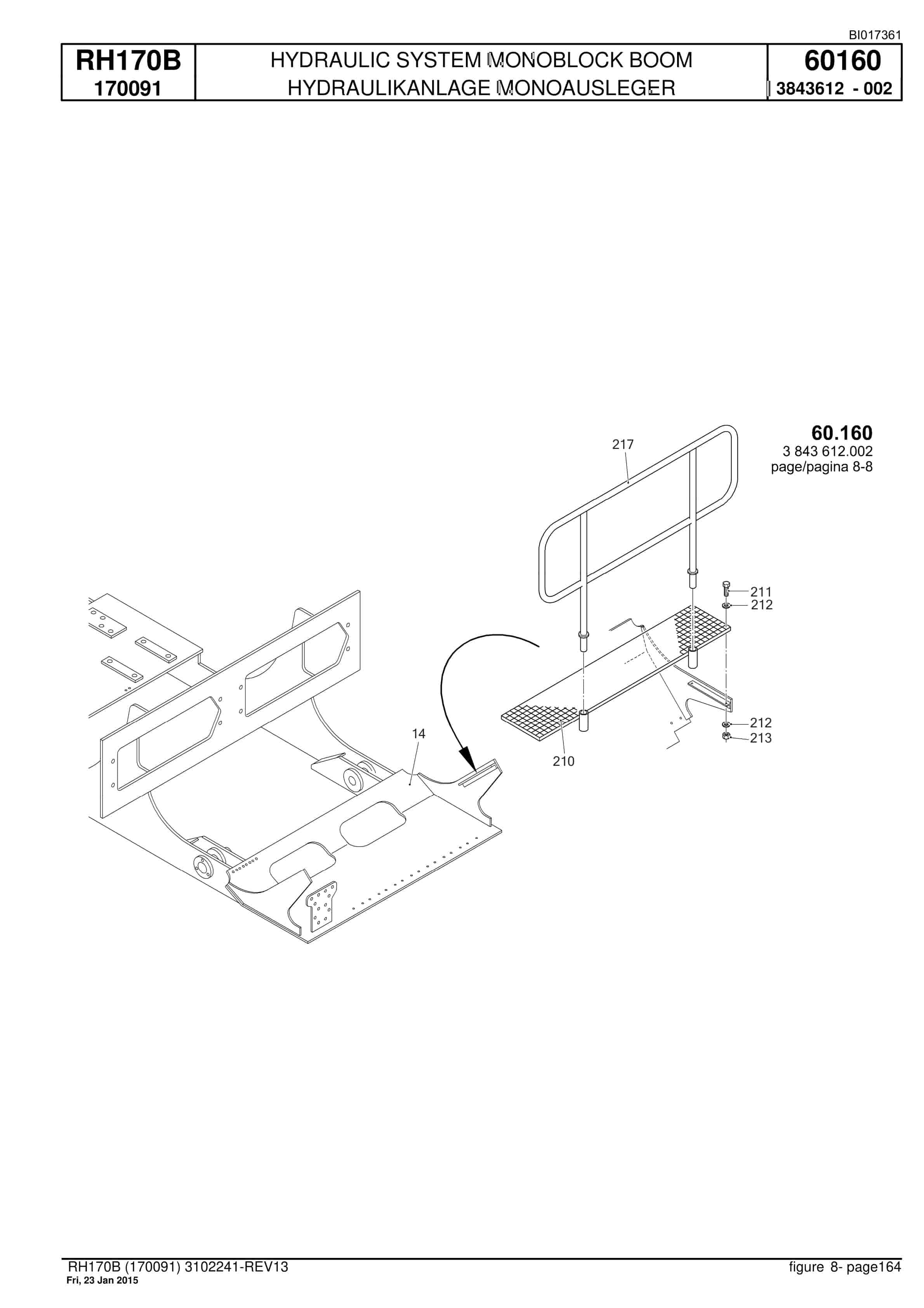 Caterpillar 6040 Hydraulic Shovel Spare Parts Manual BI017361-4