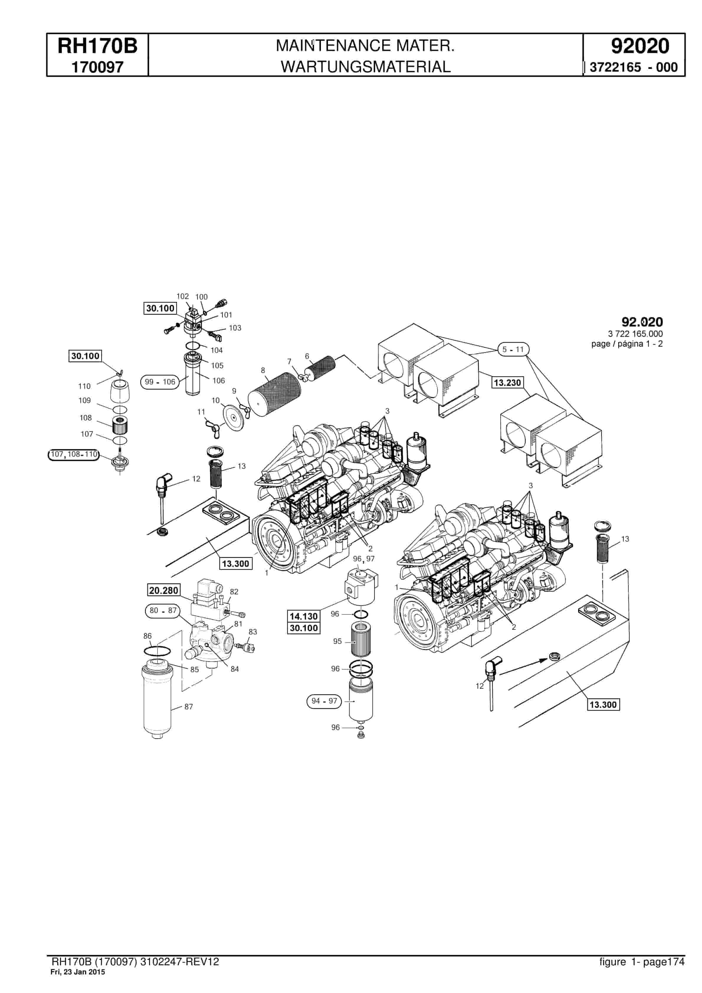Caterpillar 6040 Hydraulic Shovel Spare Parts Manual BI017365-5