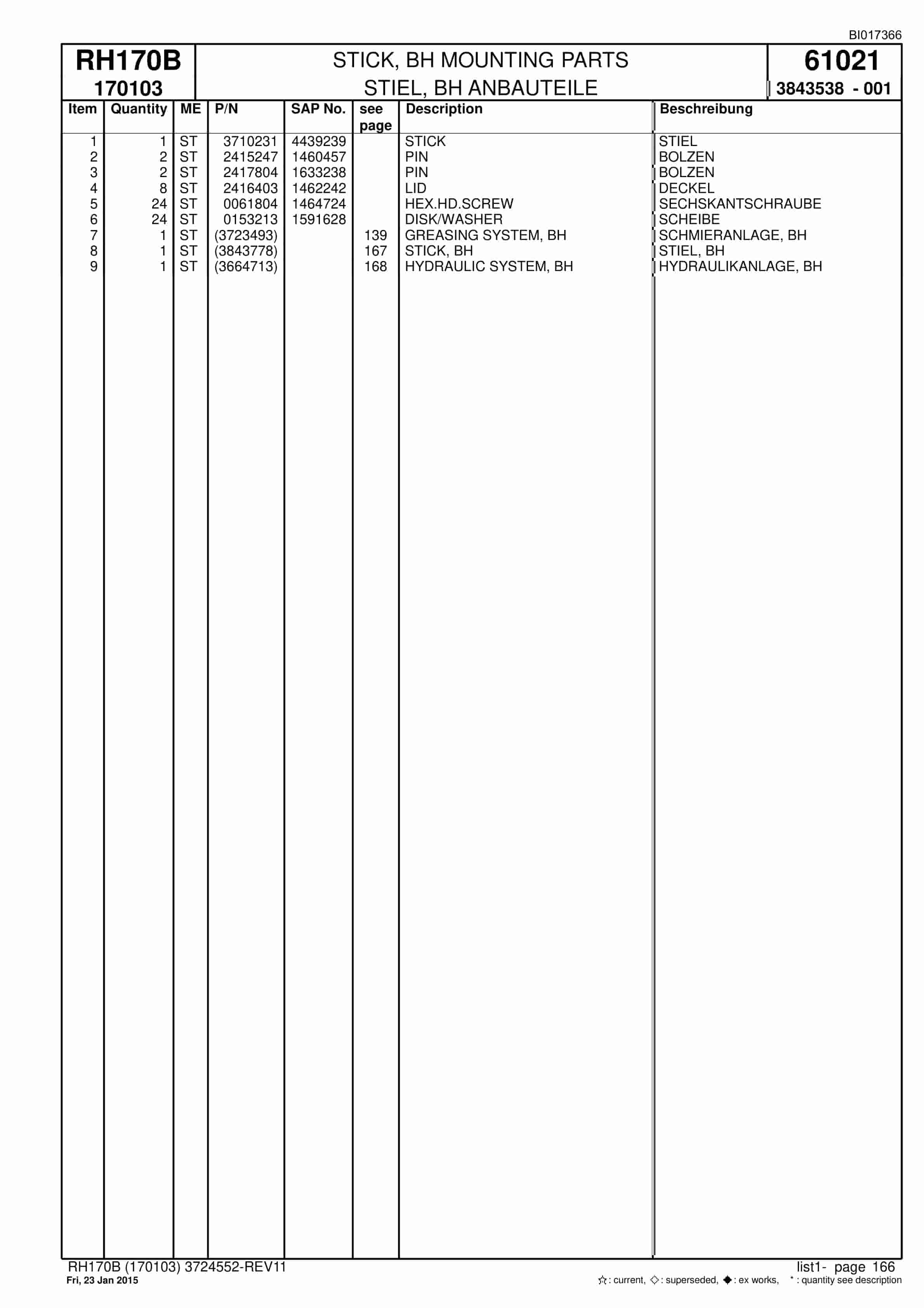 Caterpillar 6040 Hydraulic Shovel Spare Parts Manual BI017366-4