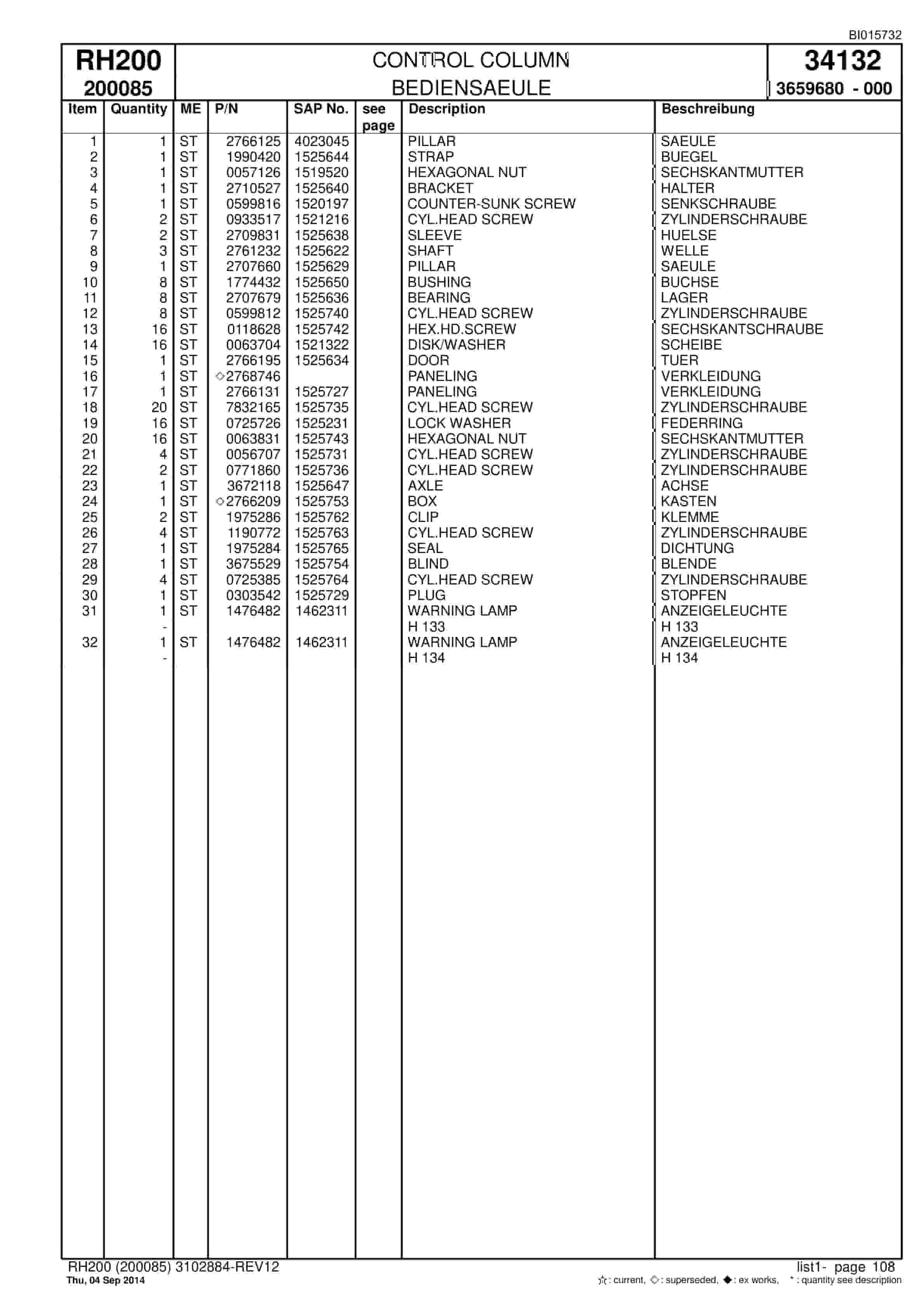 Caterpillar 6050 AC FS Hydraulic Shovel Spare Parts Manual BI015732-3