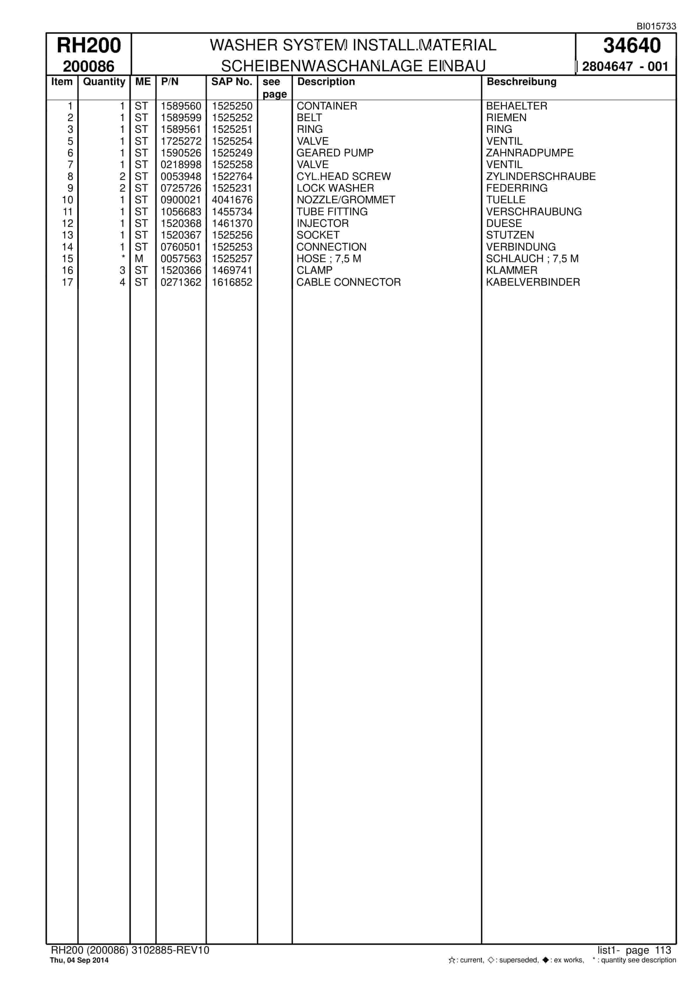 Caterpillar 6050 AC FS Hydraulic Shovel Spare Parts Manual BI015733-3