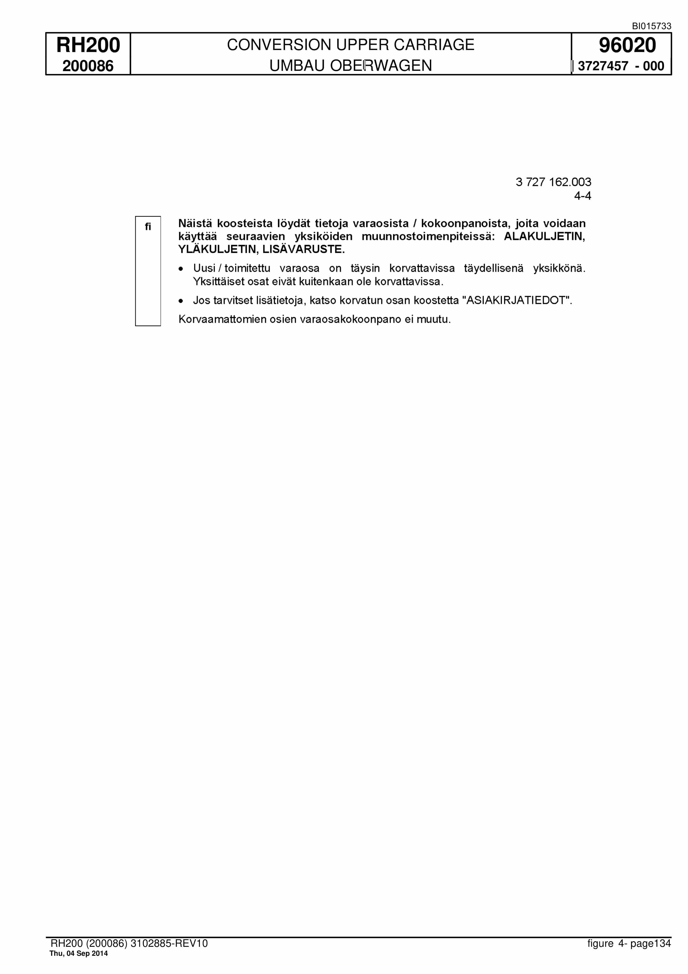 Caterpillar 6050 AC FS Hydraulic Shovel Spare Parts Manual BI015733-5