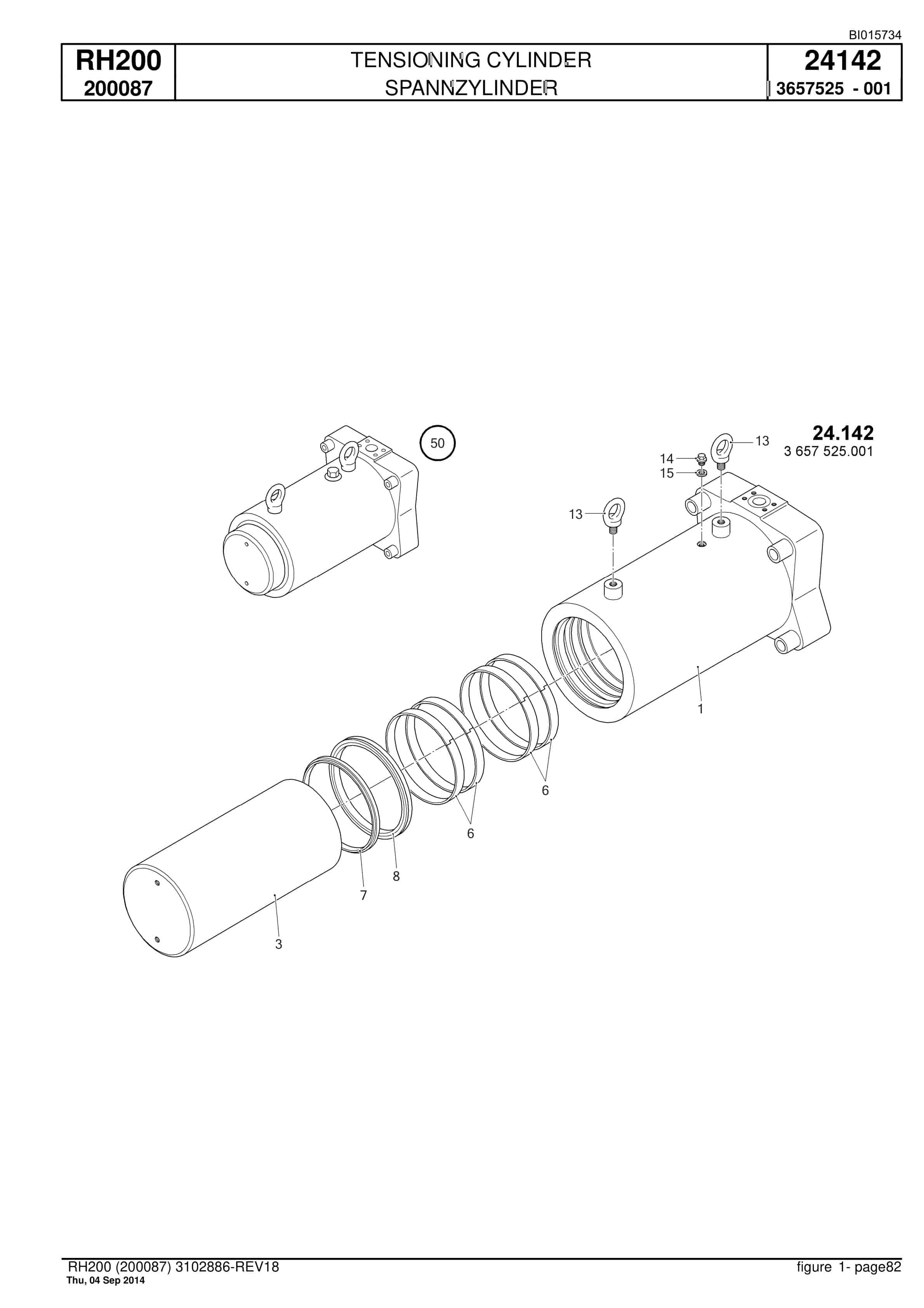 Caterpillar 6050 AC FS Hydraulic Shovel Spare Parts Manual BI015734-2