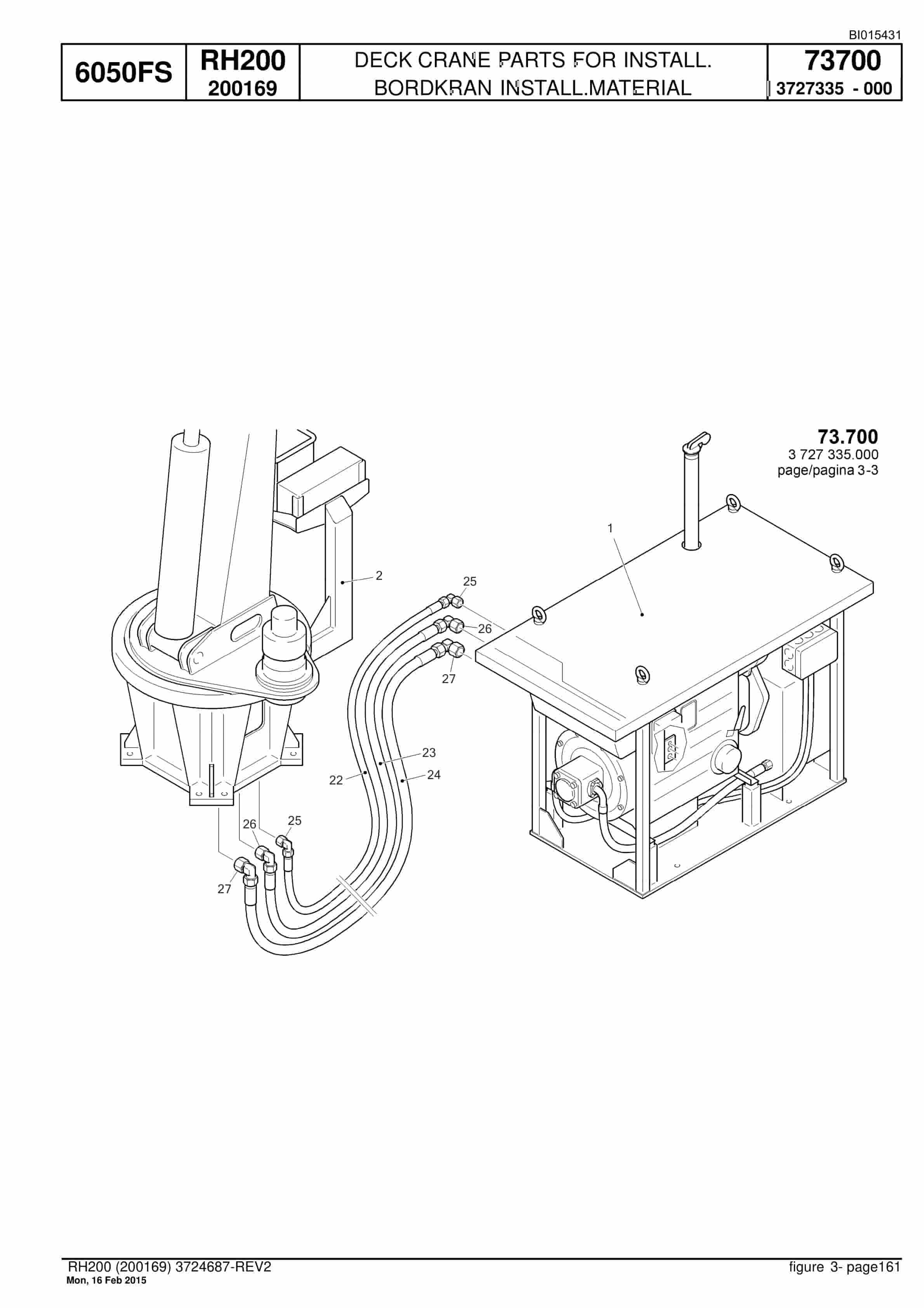 Caterpillar 6050 FS Hydraulic Shovel Spare Parts Manual BI015431-4