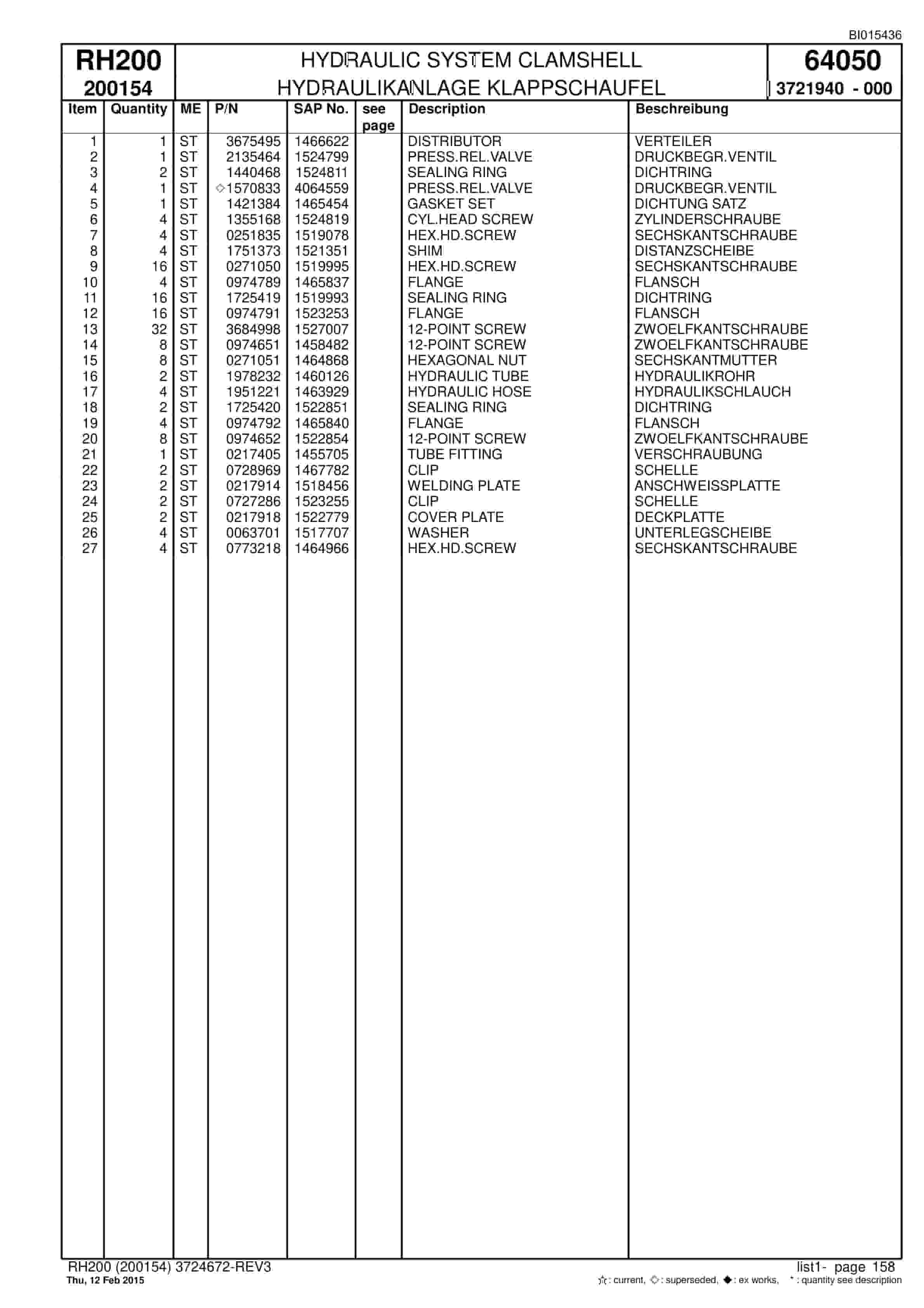 Caterpillar 6050 FS Hydraulic Shovel Spare Parts Manual BI015436-4