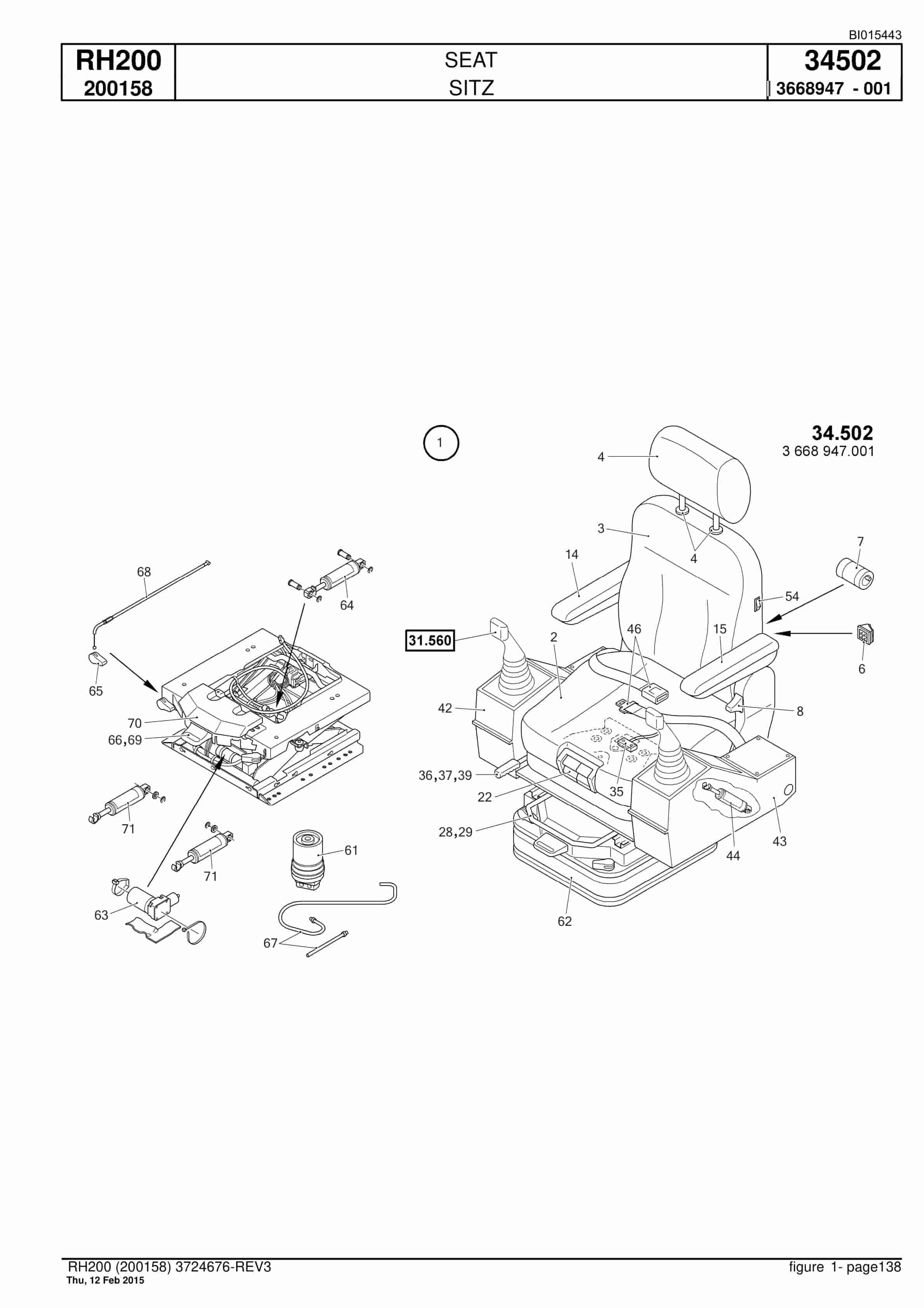 Caterpillar 6050 FS Hydraulic Shovel Spare Parts Manual BI015443-3