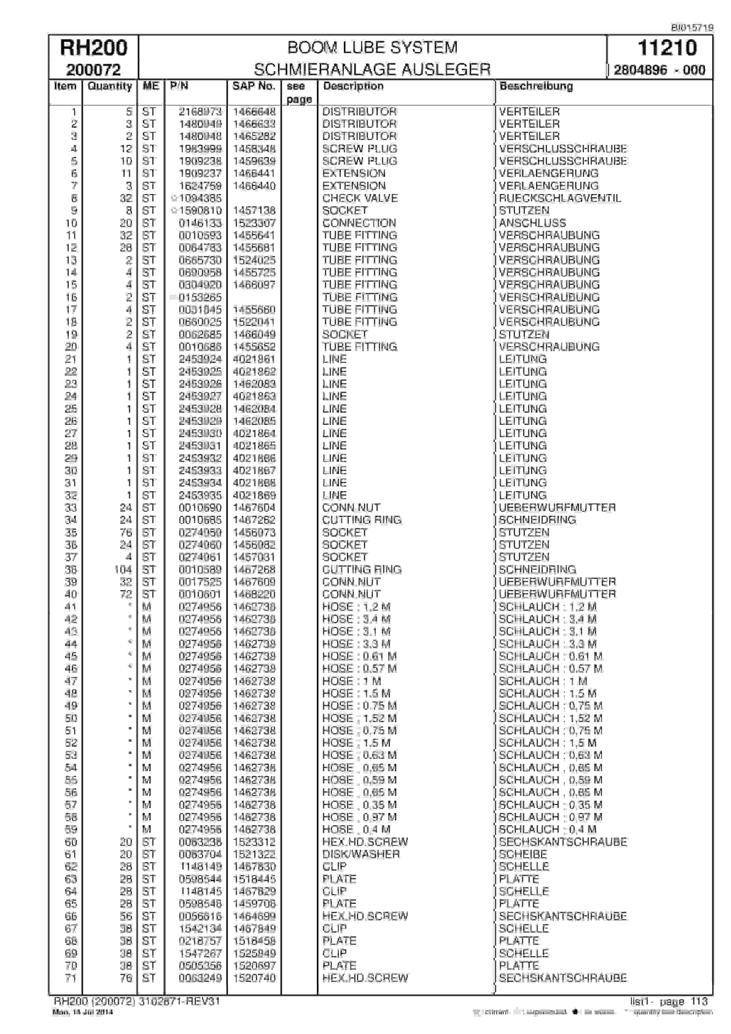Caterpillar 6050 FS Hydraulic Shovel Spare Parts Manual BI015719-4