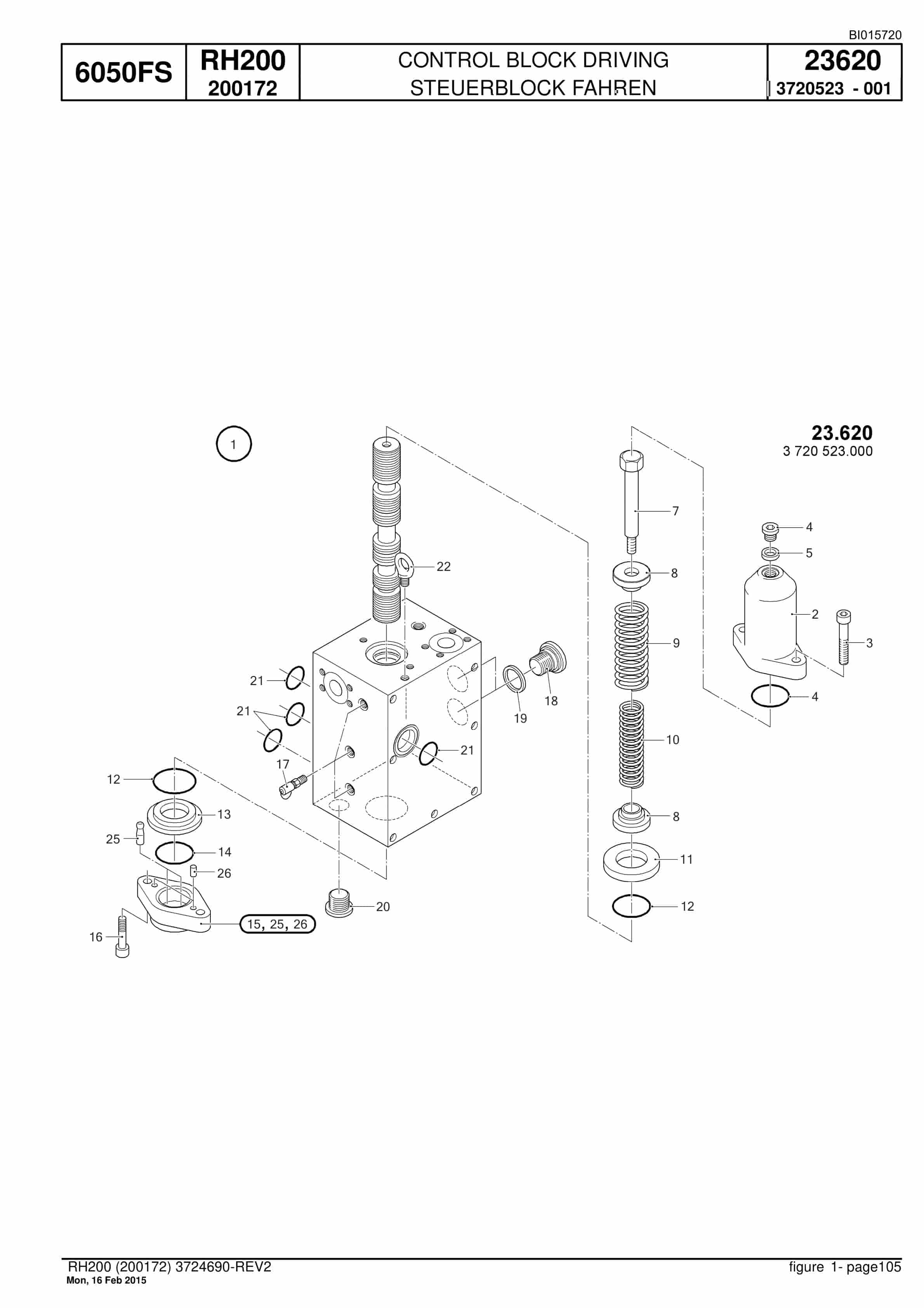 Caterpillar 6050 FS Hydraulic Shovel Spare Parts Manual BI015720-2