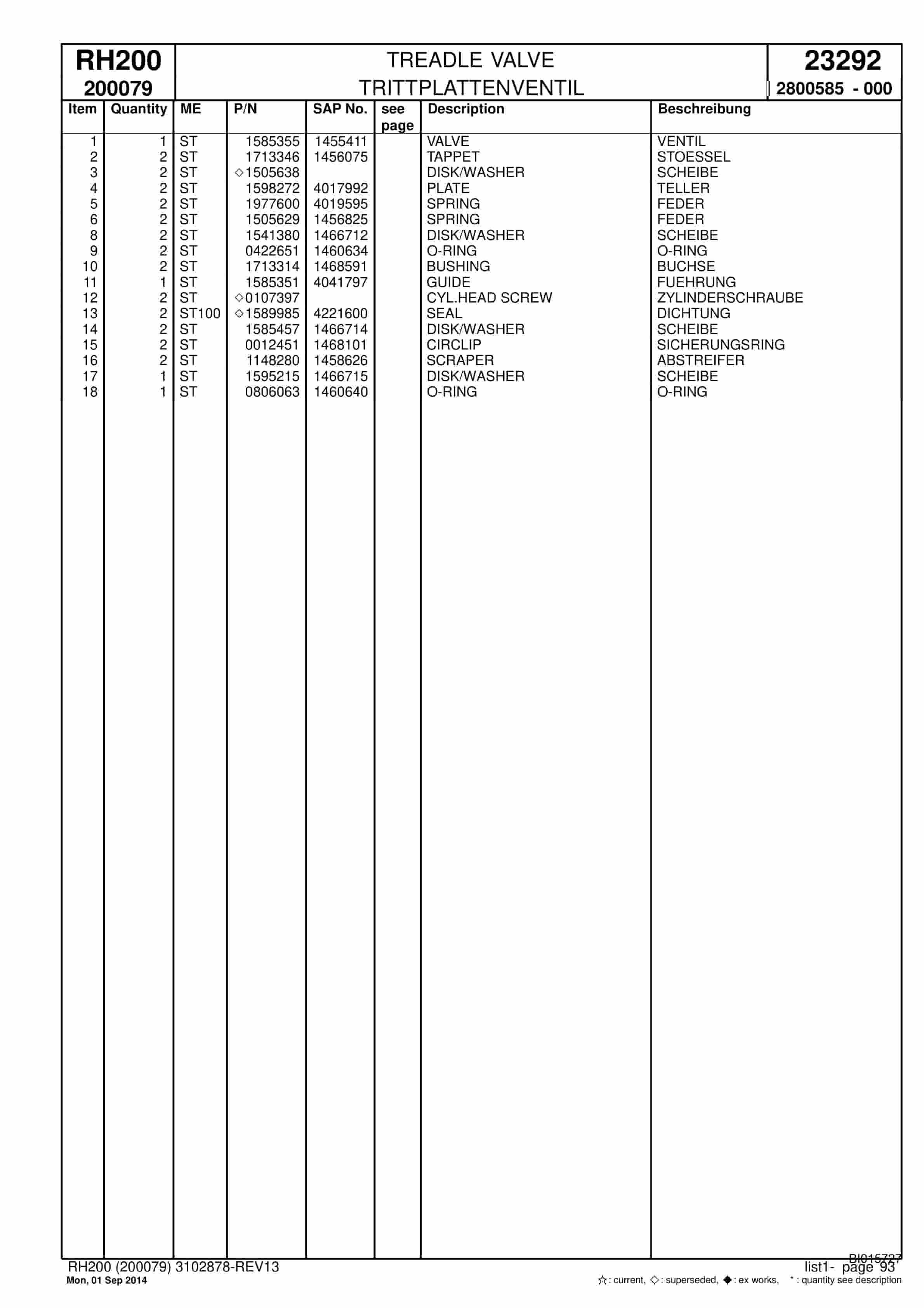 Caterpillar 6050 FS Hydraulic Shovel Spare Parts Manual BI015727-2